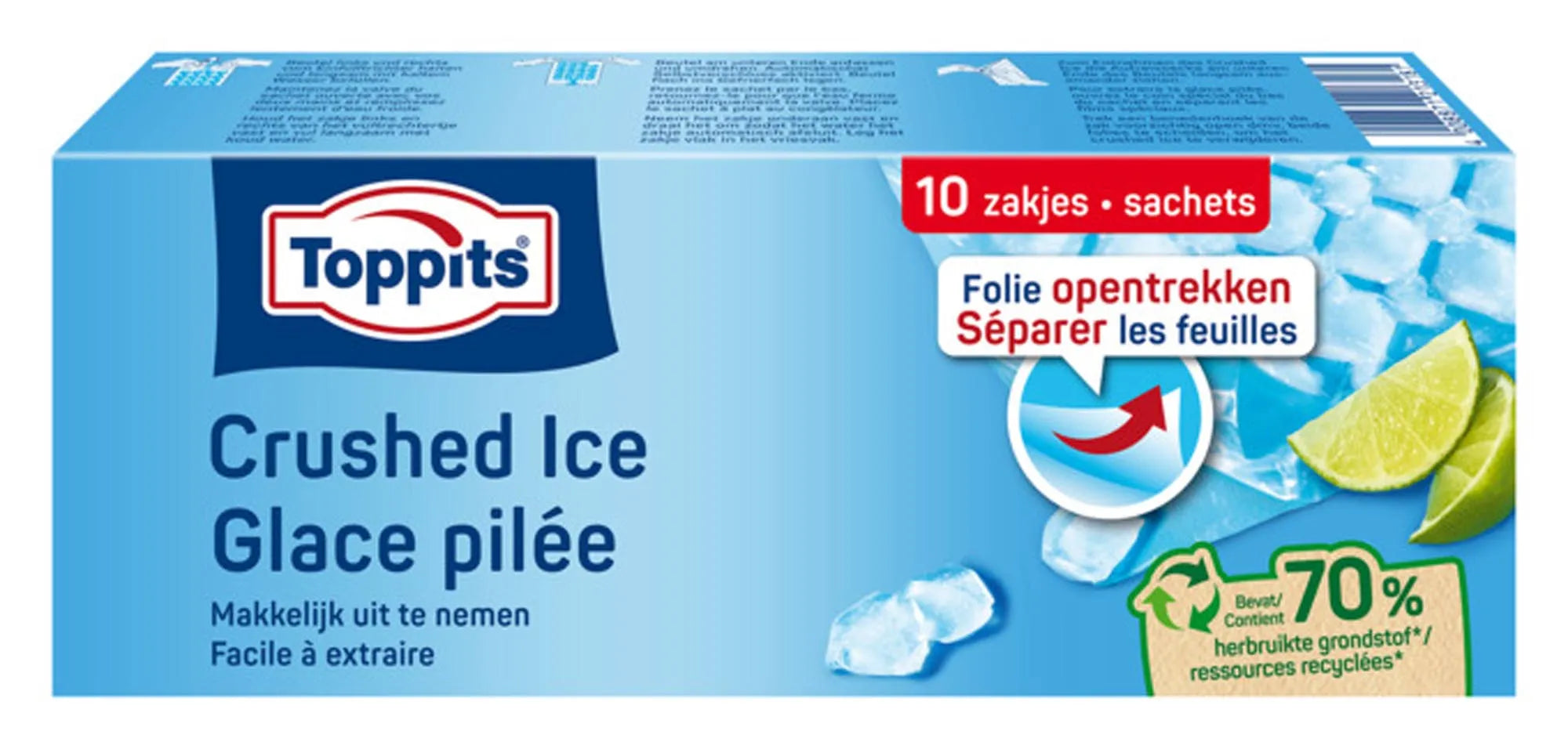 Eisbeutel Crushed Ice 10 Stück in  präsentiert im Onlineshop von KAQTU Design AG. Glacézubehör ist von TOPPITS