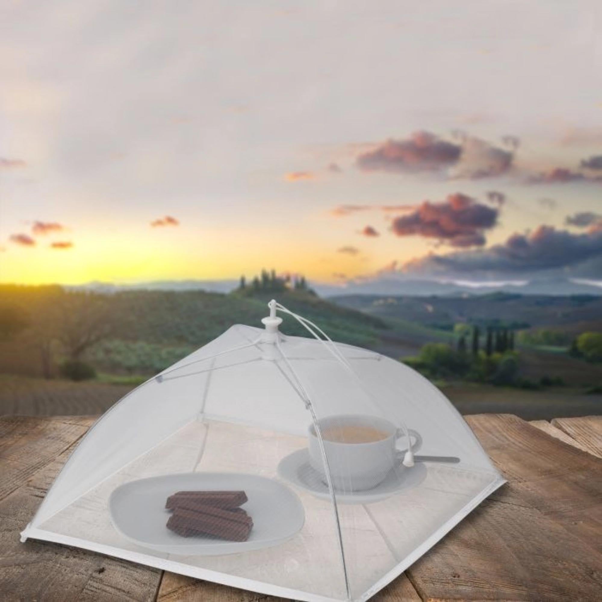 Praktische Speisehaube 30x30cm von Westmark: Schützt Speisen vor Insekten, ideal für Picknicks, robust und einfach zu nutzen.