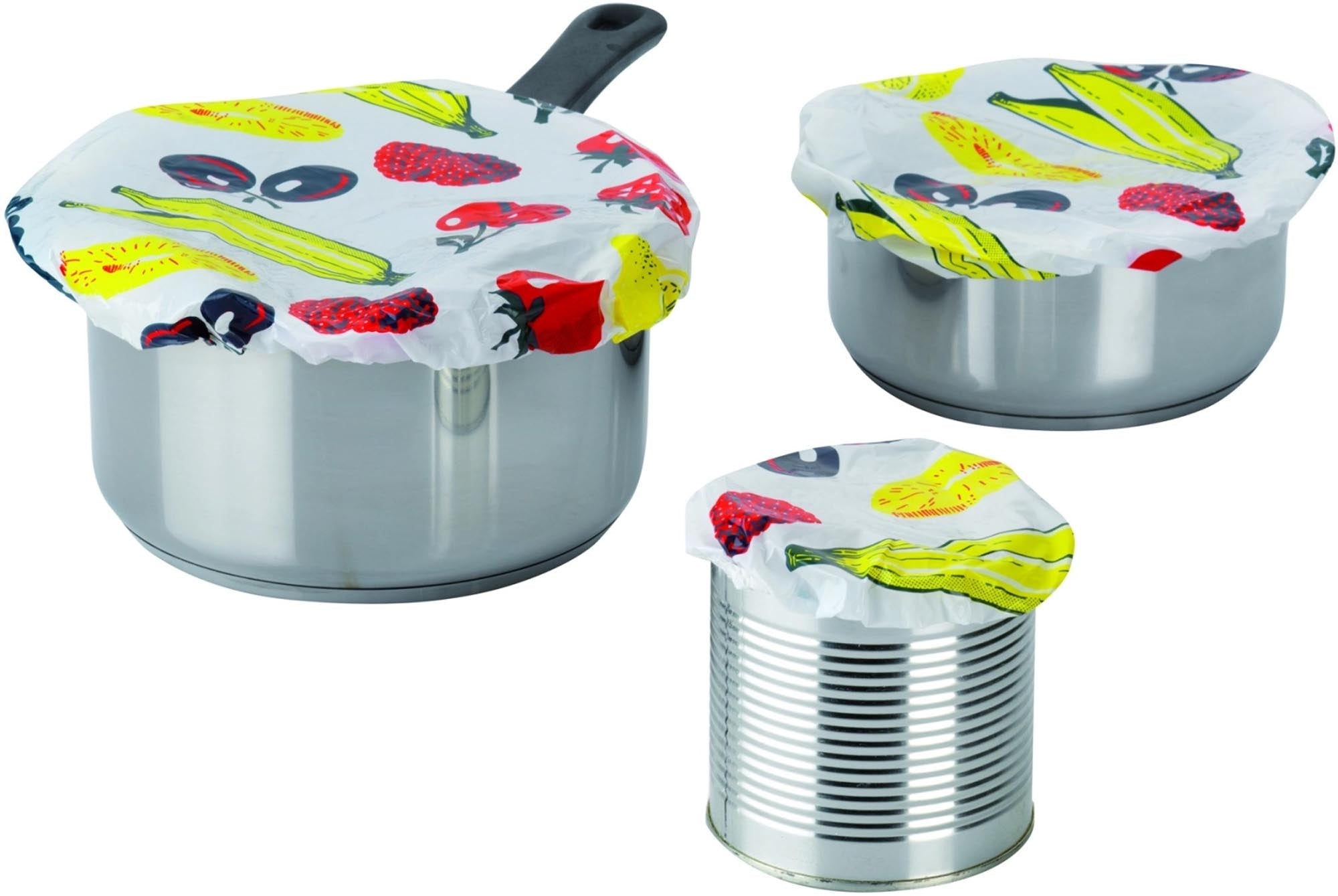 5er Set Topfhauben von Westmark in Größen 9-25 cm, perfekt zum Abdecken und Frischhalten von Speisen, vielseitig und praktisch.