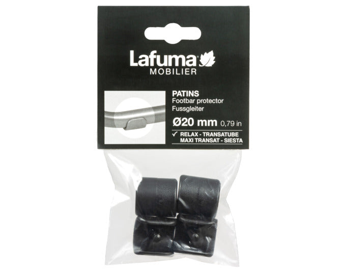 LAFUMA Bodengleiter RSXA Siesta Transatube 4 Stück schwarz in  präsentiert im Onlineshop von KAQTU Design AG. Outdoor Zubehör ist von LAFUMA