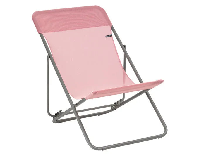 LAFUMA Sessel Maxi Transat cerisier, Gestell titane in  präsentiert im Onlineshop von KAQTU Design AG. Gartenstuhl ist von LAFUMA