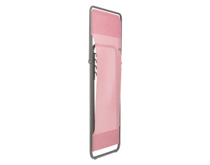 Eleganter LAFUMA Maxi Transat Sessel in Cerisier mit robustem Titane-Gestell, ideal für Komfort und Stil.