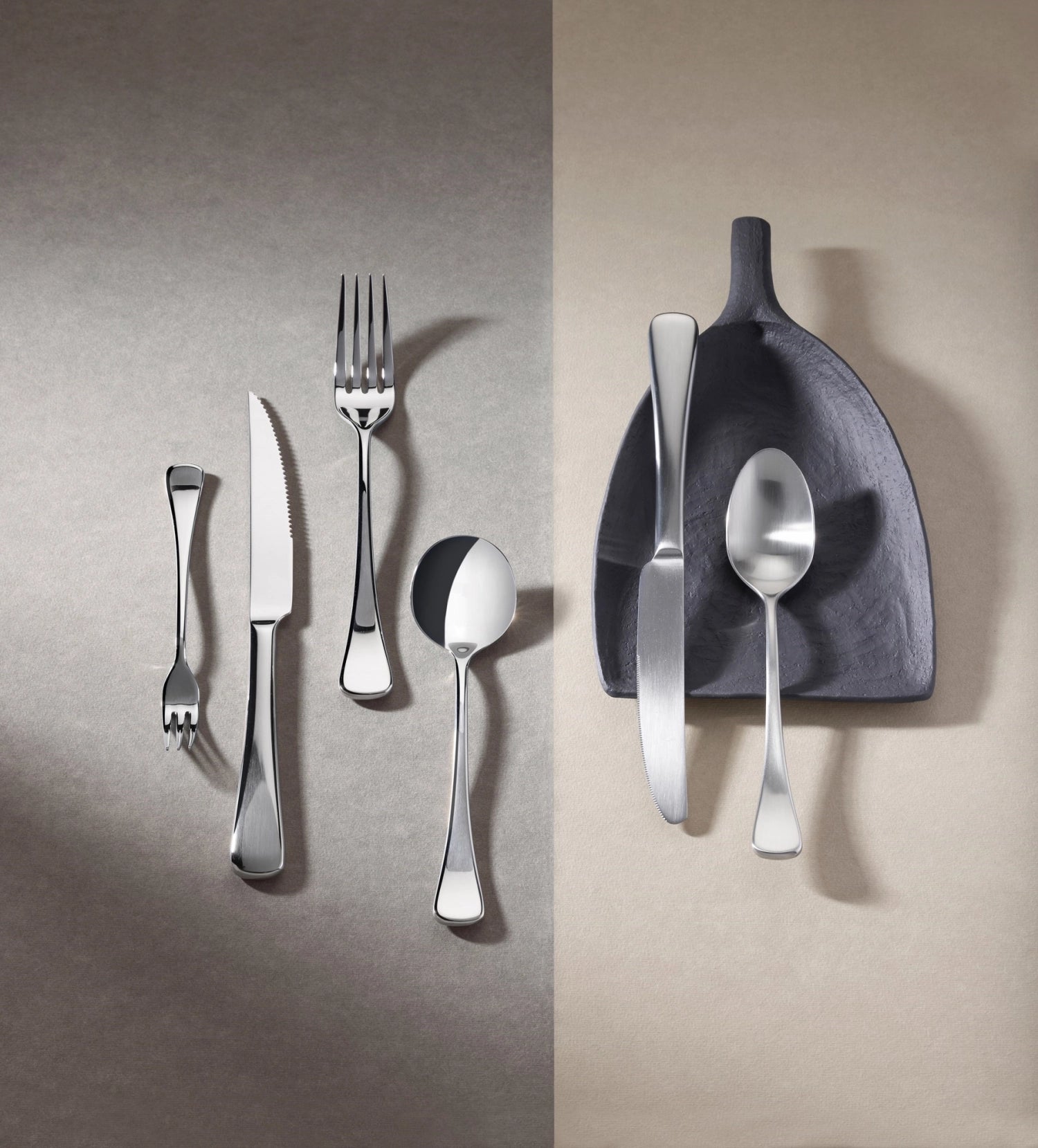 Erleben Sie das stilvolle Arles Tafelmesser Inox matt von Revol. Robustes Edelstahl, matte Oberfläche und ergonomische Form für müheloses Schneiden.