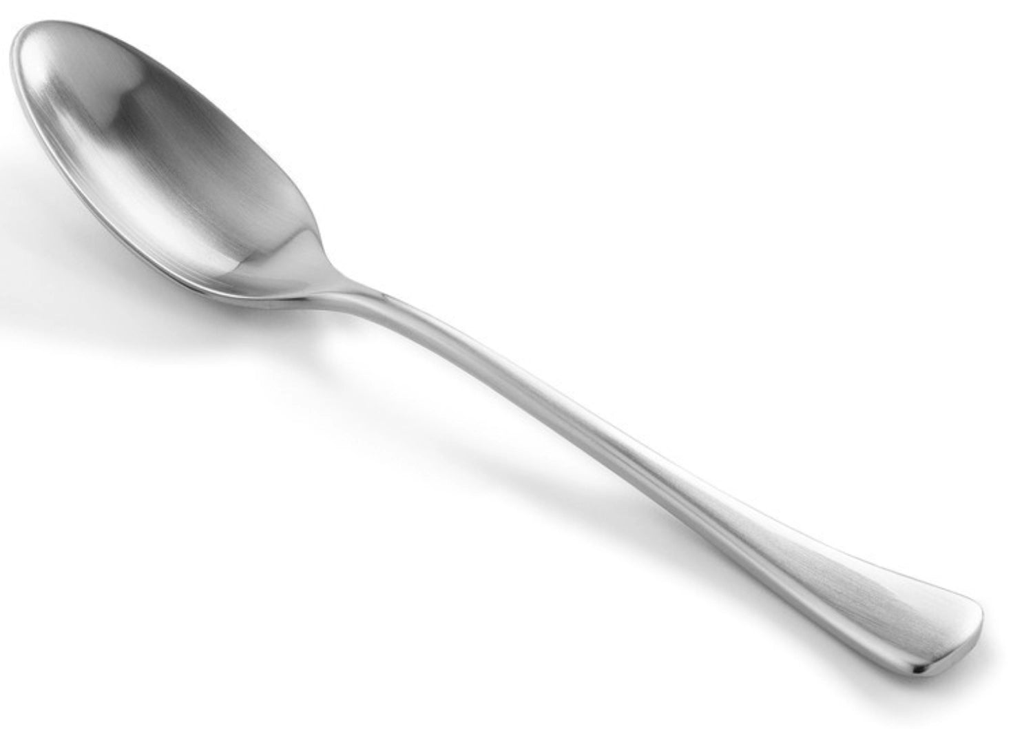 Mattierter Edelstahl Dessertlöffel Arles von Revol, ideal für stilvolle Desserts und festliche Anlässe, vereint modernes Design mit hoher Qualität.