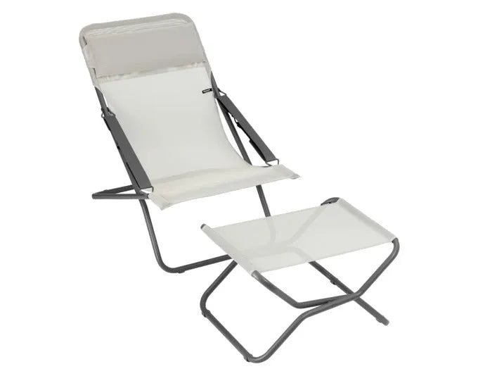 Komfortabler LAFUMA Transabed Sessel in Seigle, ideal für Entspannung im Garten oder auf der Terrasse.
