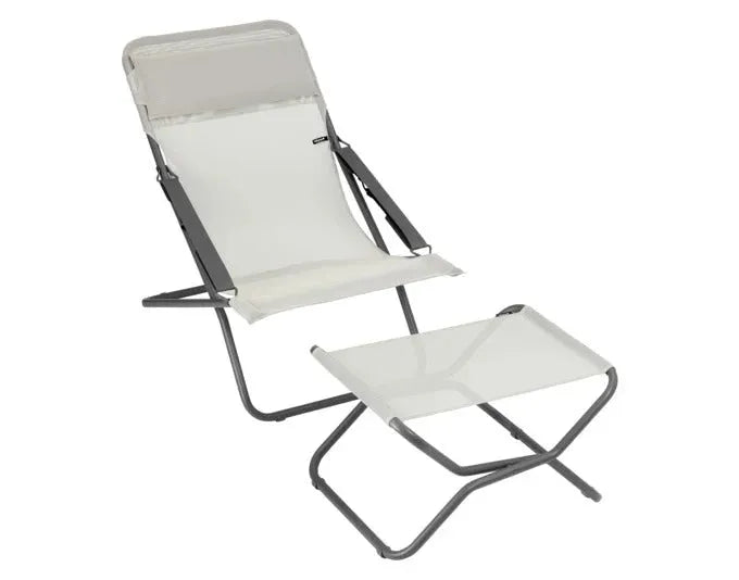 Komfortabler LAFUMA Transabed Sessel in Seigle, ideal für Entspannung im Garten oder auf der Terrasse.