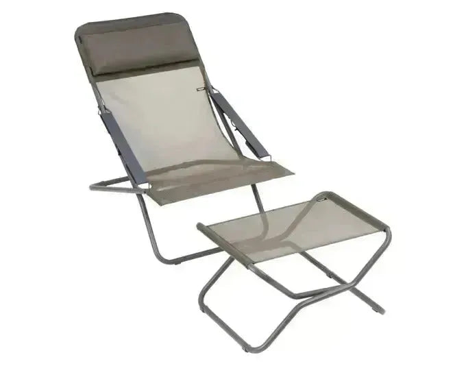 Der LAFUMA Transabed Sessel in Graphite bietet Komfort und Stil für entspannte Momente im Garten oder auf der Terrasse.