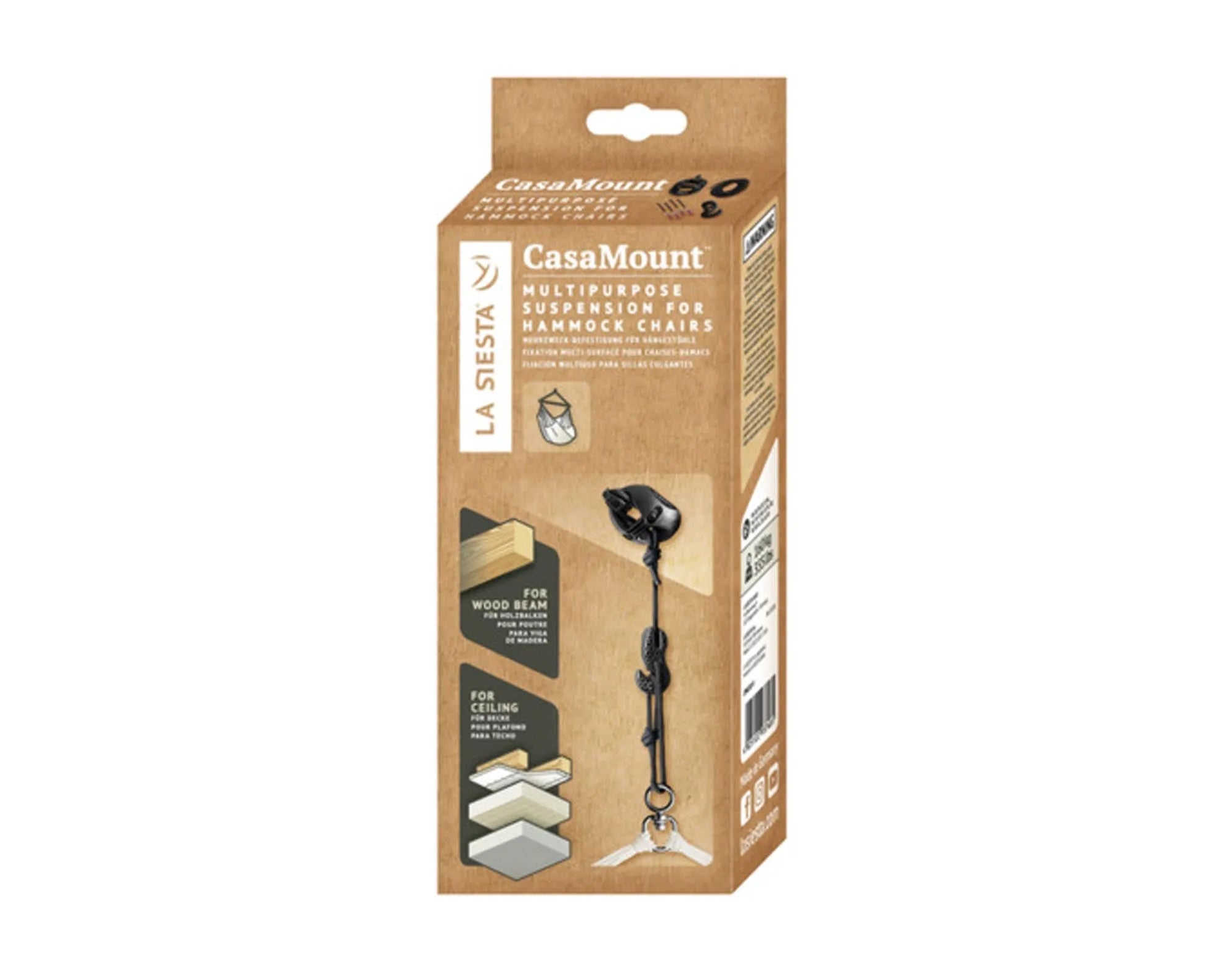 LA SIESTA Fixing Set Casa Mount black für Hängestuhl in  präsentiert im Onlineshop von KAQTU Design AG. Hängestuhl ist von LA SIESTA