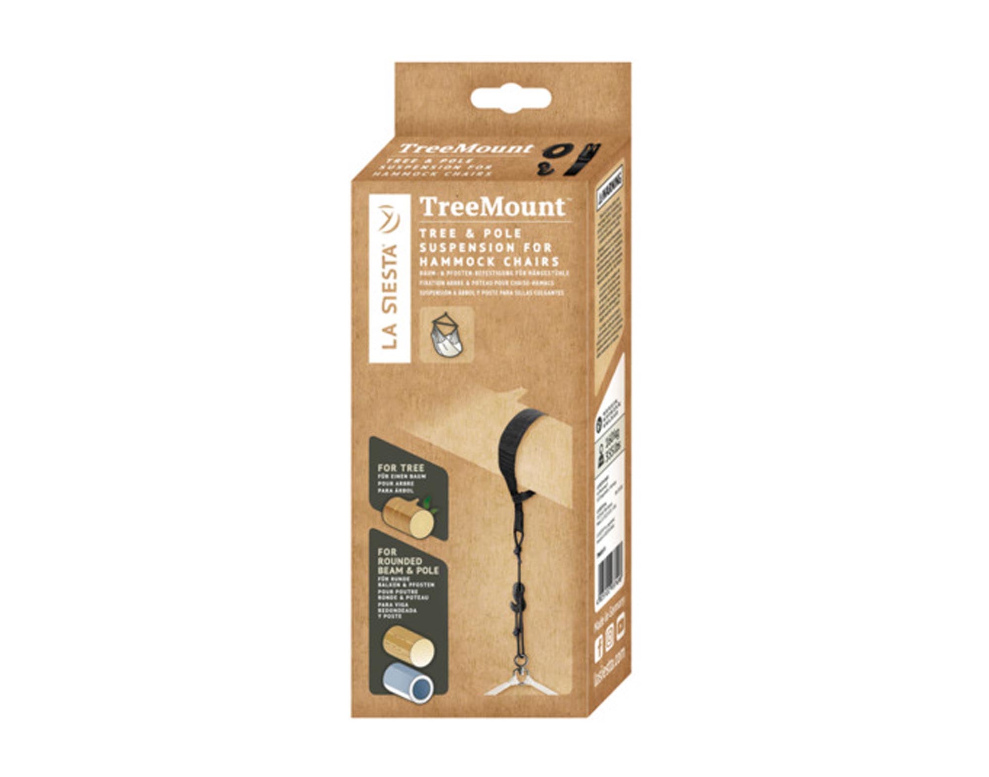 LA SIESTA Fixing Set Tree Mount black für Hängestuhl in  präsentiert im Onlineshop von KAQTU Design AG. Hängestuhl ist von LA SIESTA