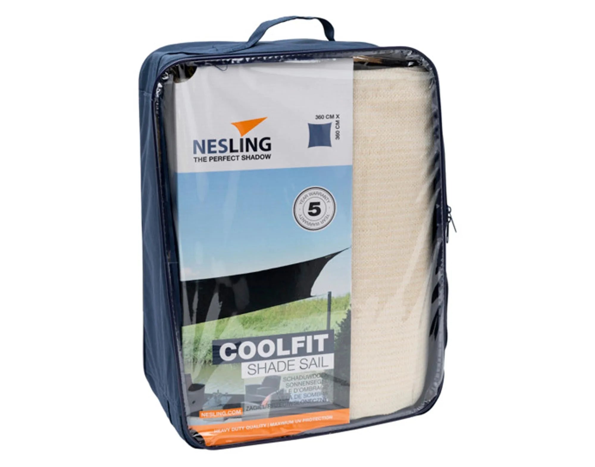 NESLING Coolfit Square 360cm: Stilvoller Sonnenschutz für Terrasse.