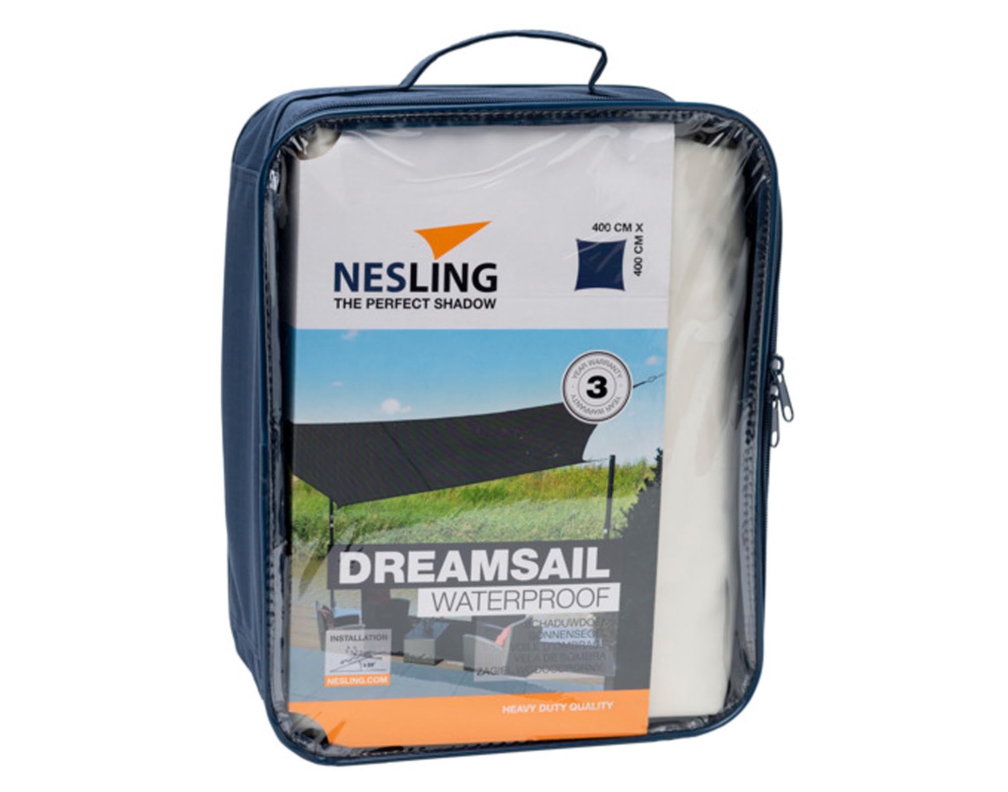 NESLING Sonnensegel 4x4m: Stilvoller Schutz vor Sonne und Regen.