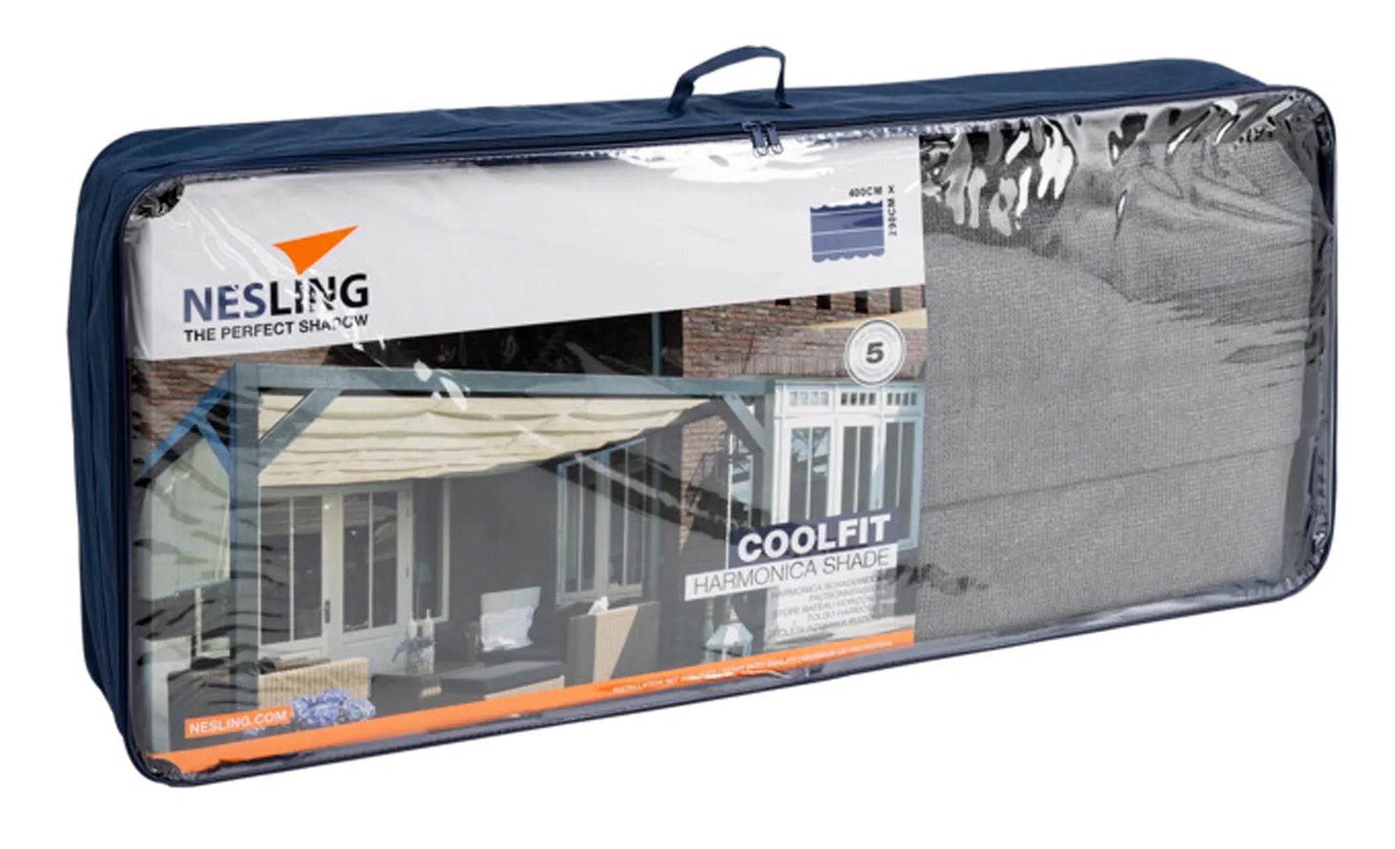 Faltsonnensegel Coolfit grey 400x290 cm – idealer Sonnenschutz von NESLING.