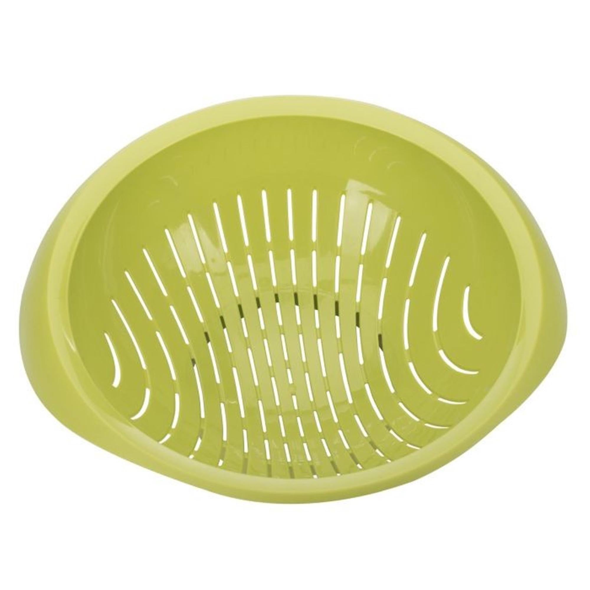 Apfelgrüner Salat-Seiher von Westmark, 25 cm Durchmesser, Masse 28x31x11 cm, ideal zum Abtropfen und Waschen von Salat.