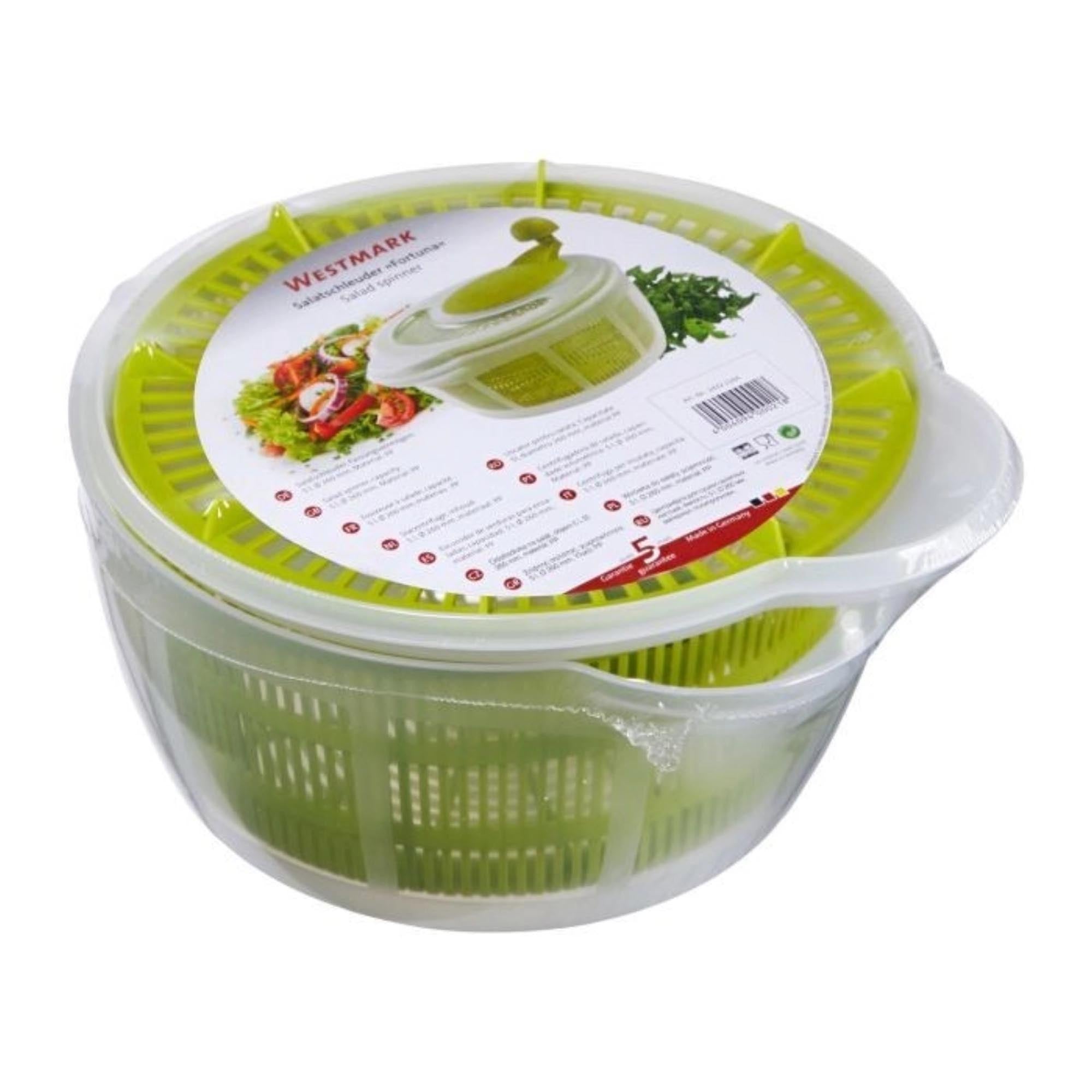 Salatschleuder Fortuna, apfelgrün, 5 Liter, 30x26x20 cm, von Westmark. Ideal für frische Salate, praktisch und modern.