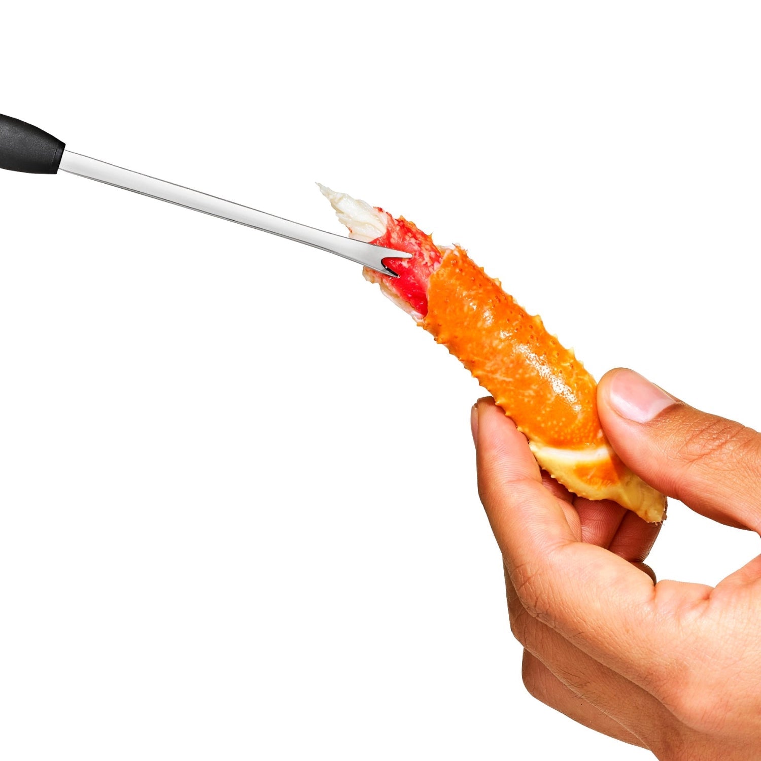 Das OXO Good Grips Meeresfrüchte Picks Set (4-teilig) bietet ergonomische Werkzeuge für einfaches Genießen von Meeresfrüchten.