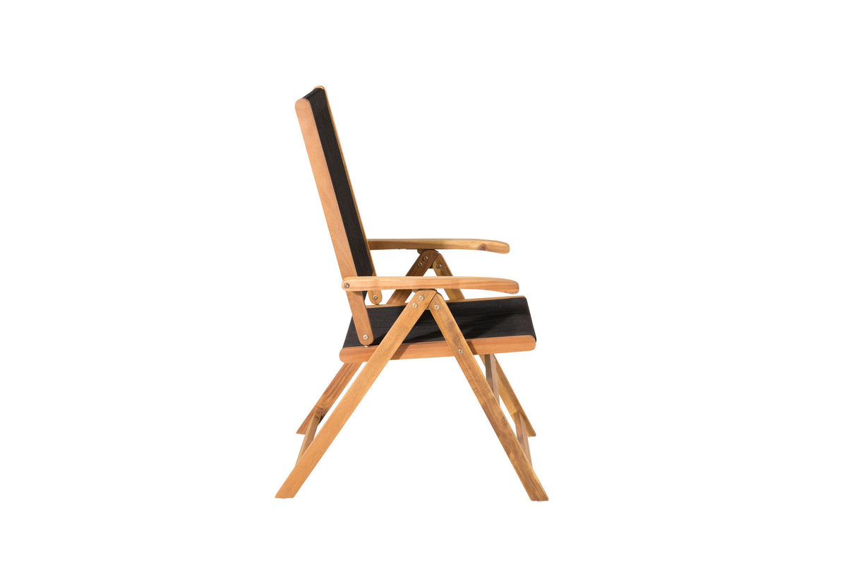 Little John Stuhl in Schwarz präsentiert im Onlineshop von KAQTU Design AG. Gartenstuhl mit Armlehnen ist von Venture Home