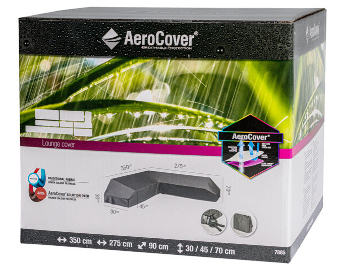 PLATINUM AEROCOVER Schutzhülle Lounge L-Form rechts 350x275x90xH30x45x70 cm in  präsentiert im Onlineshop von KAQTU Design AG. Gartenmöbelabdeckung ist von PLATINUM AEROCOVER