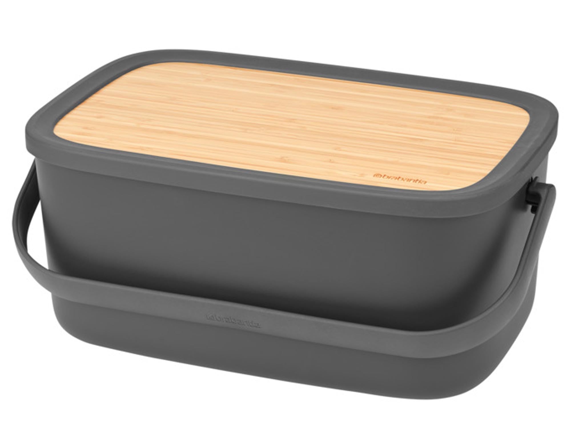 BRABANTIA Brotkasten Nic dark grey in  präsentiert im Onlineshop von KAQTU Design AG. Brotkorb ist von BRABANTIA
