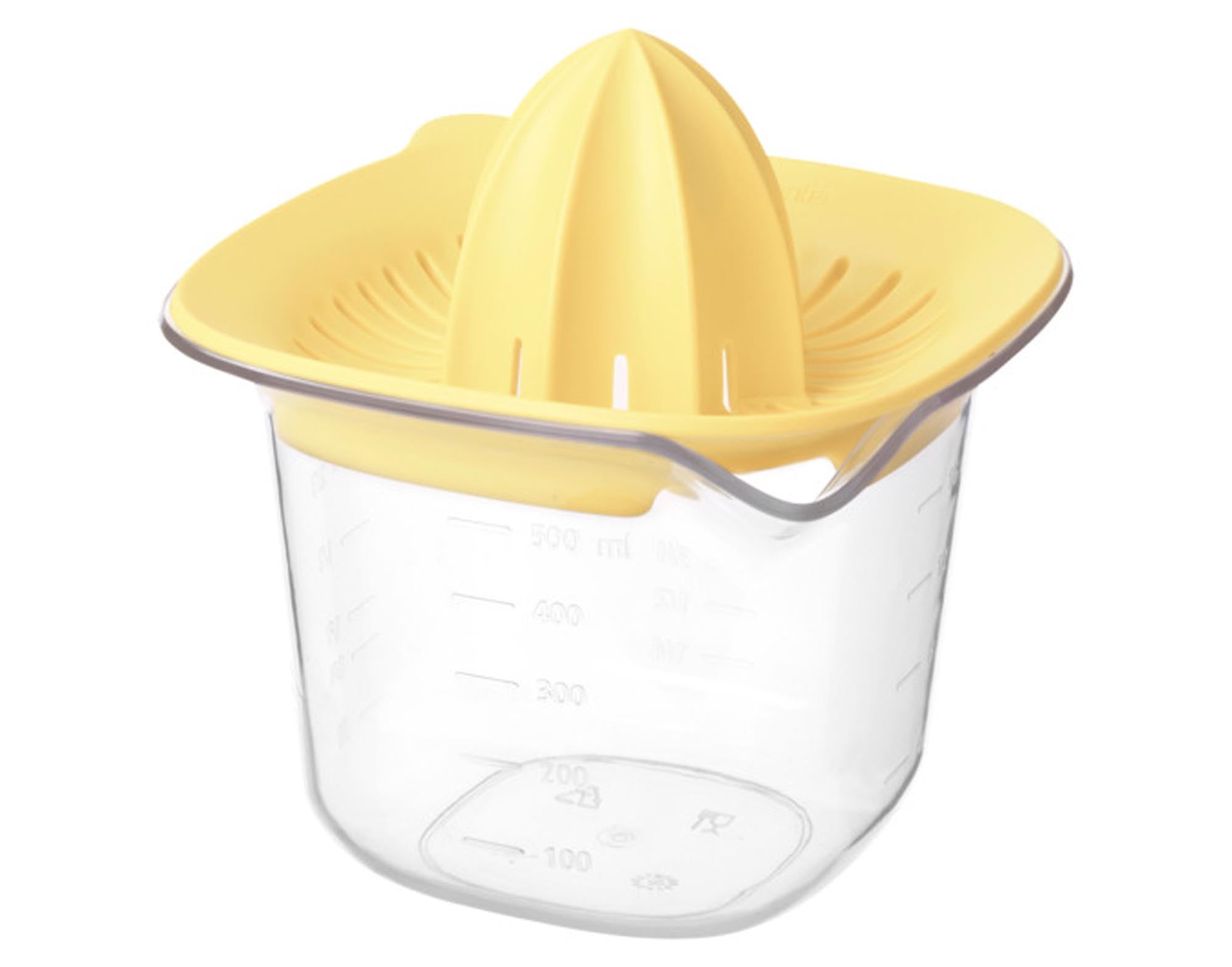 Zitruspresse Tasty+ von BRABANTIA: BPA-frei, ergonomisch, mit Messbecher. Ideal für frische Säfte aus Orangen, Zitronen, Limetten.