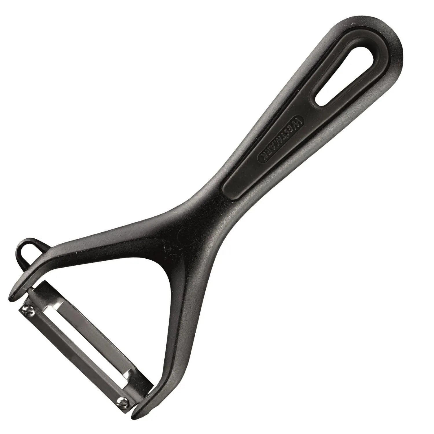 Gemüse-, Spargelschäler Gentle, 15x6.9x1.8cm, lose in Schwarz präsentiert im Onlineshop von KAQTU Design AG. Küchenhelfer ist von Westmark