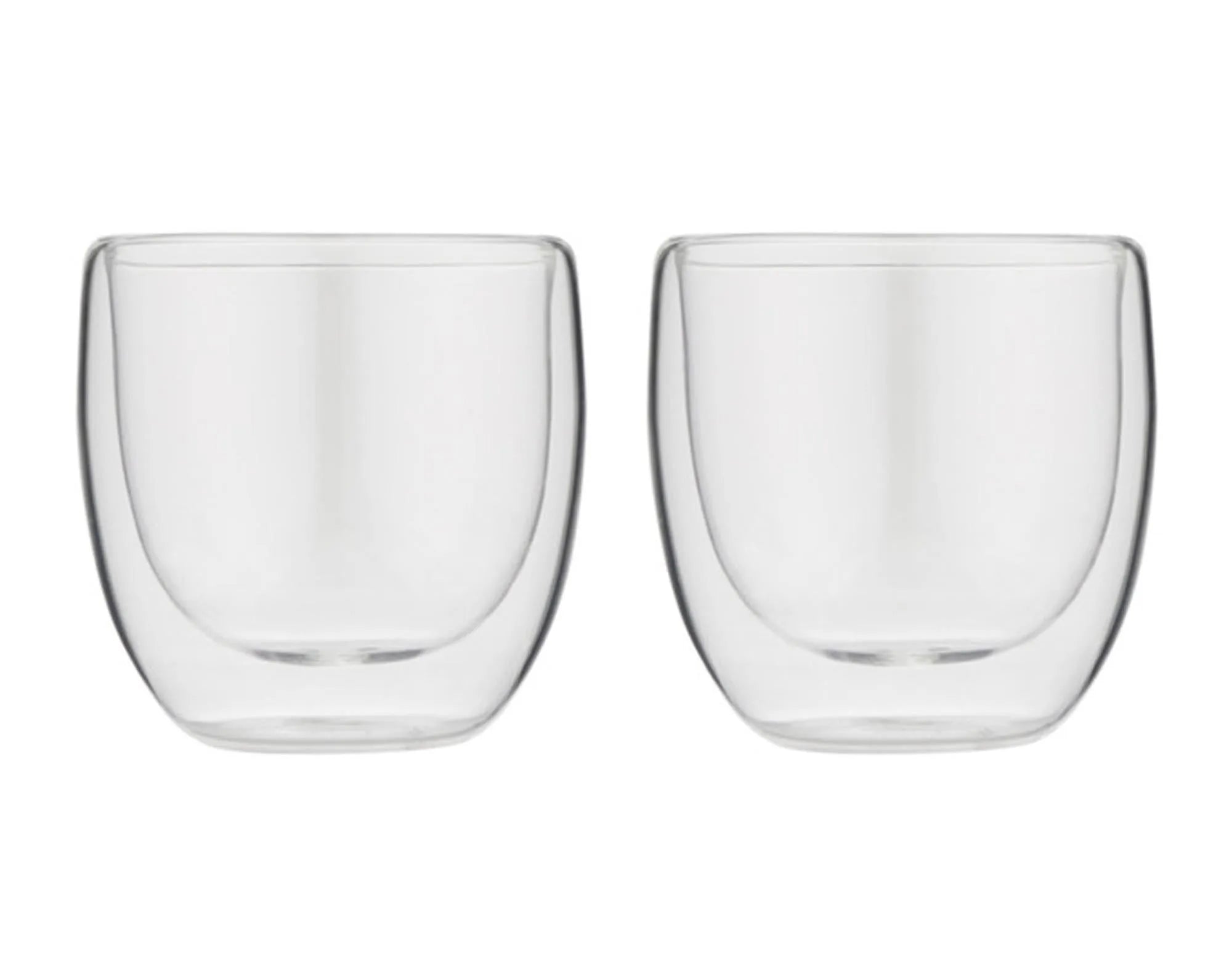 Espressotasse Glas doppelwandig 2 Stück 80 ml in  präsentiert im Onlineshop von KAQTU Design AG. Espressotassen ist von FOREVER