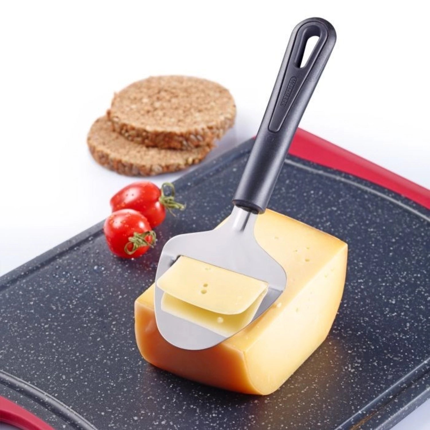 Käsehobel Gentle von Westmark, 21x7.4x3.3 cm, ideal zum präzisen Schneiden von Käse in feine Scheiben, ergonomisches Design.