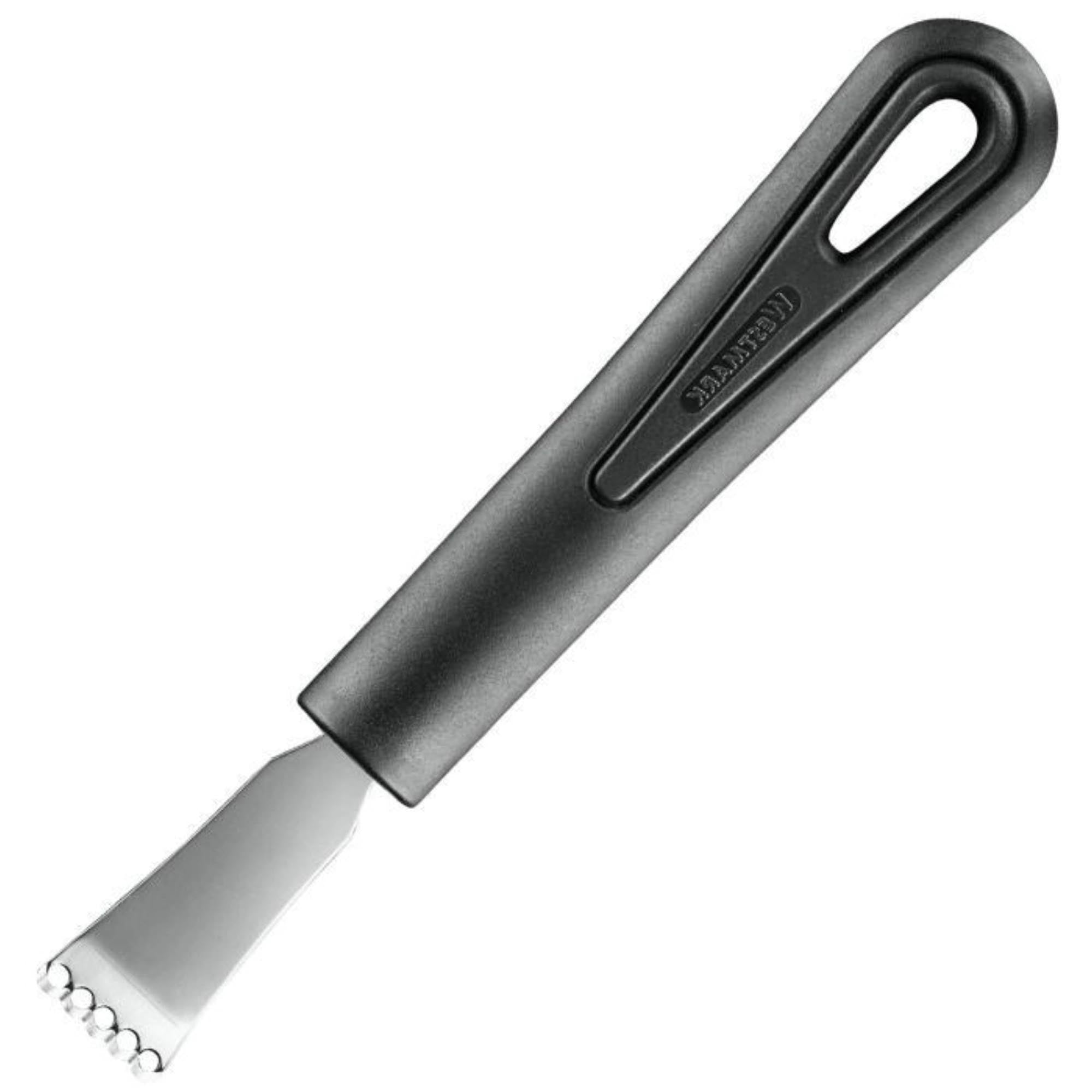 Entdecken Sie den Zestenreisser Zitronenschaber Gentle von Westmark – ideal für müheloses Zesten von Zitronen, Limetten und Orangen. Ergonomisch, scharf und spülmaschinenfest!