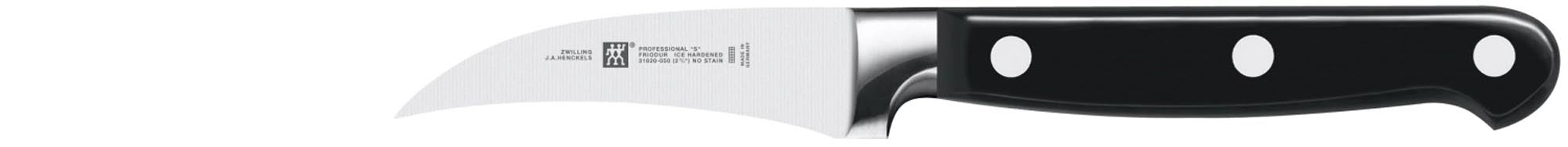 Professional "S" Schälmesser 70 mm in Schwarz präsentiert im Onlineshop von KAQTU Design AG. Küchenmesser ist von Zwilling Kitchen