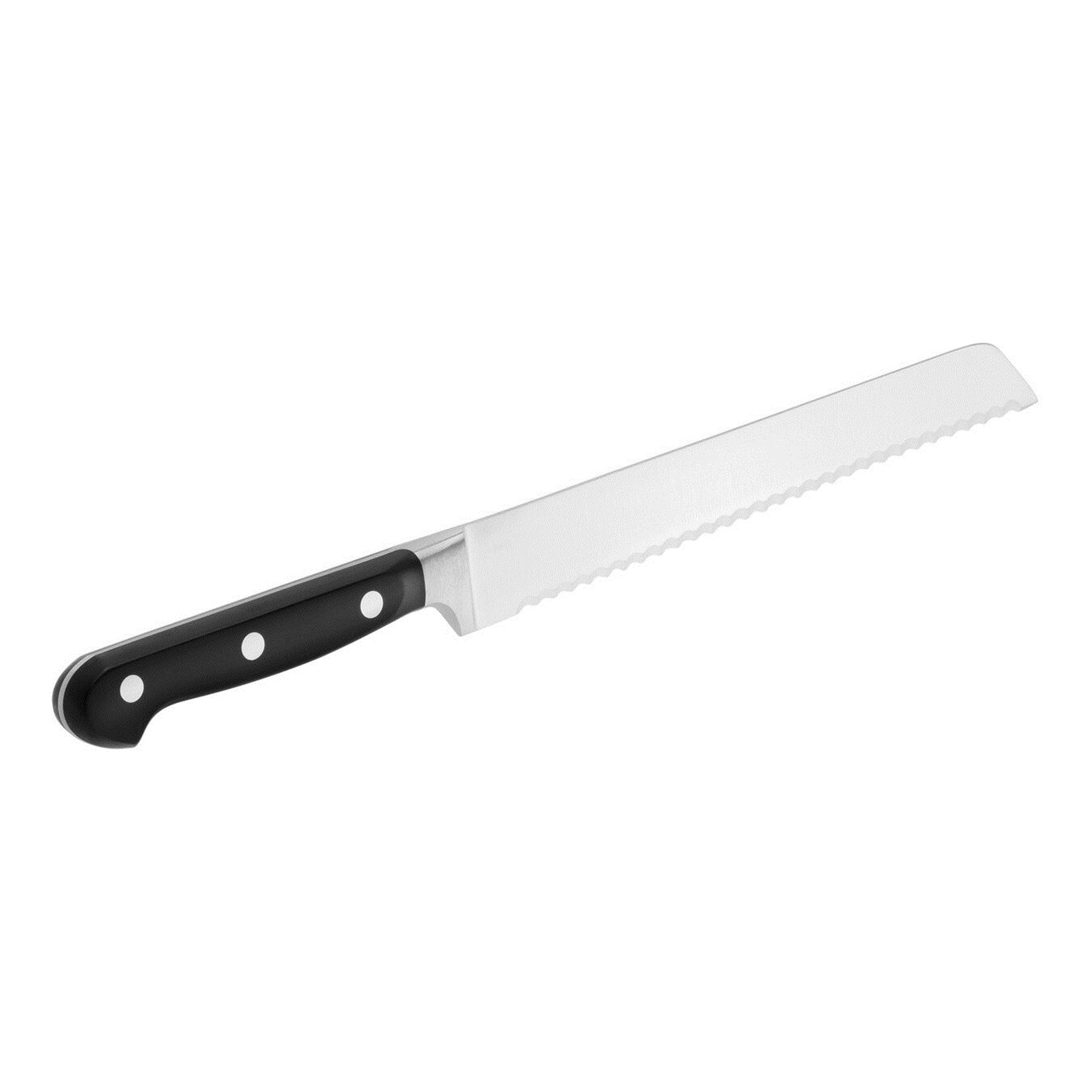 Das Zwilling Professional "S" Brotmesser 200 mm: Präzises Schneiden mit Wellenschliff, ergonomischer Griff, langlebig und pflegeleicht.