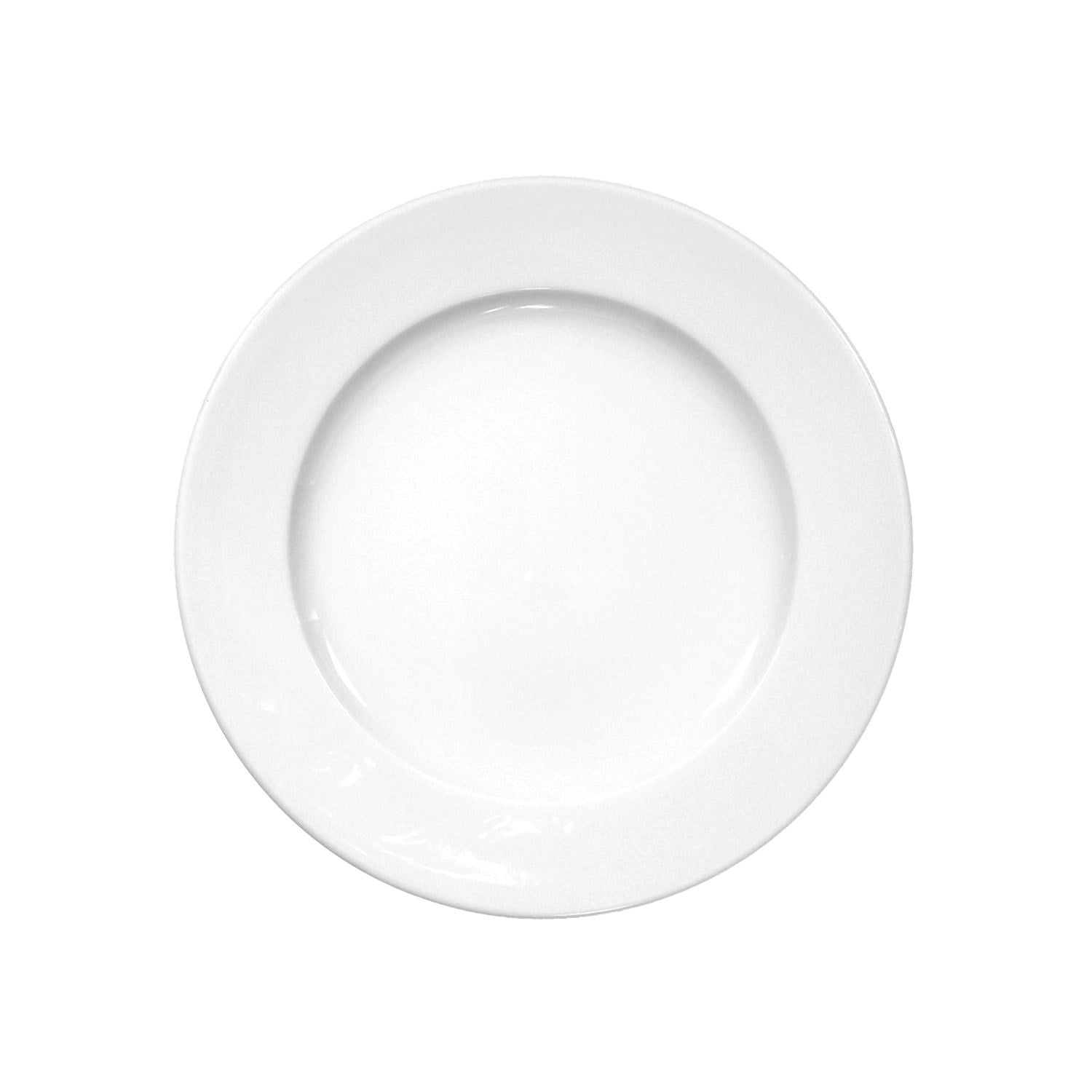 Meran Teller flach 28cm in Weiss präsentiert im Onlineshop von KAQTU Design AG. Teller ist von Maison Truffe