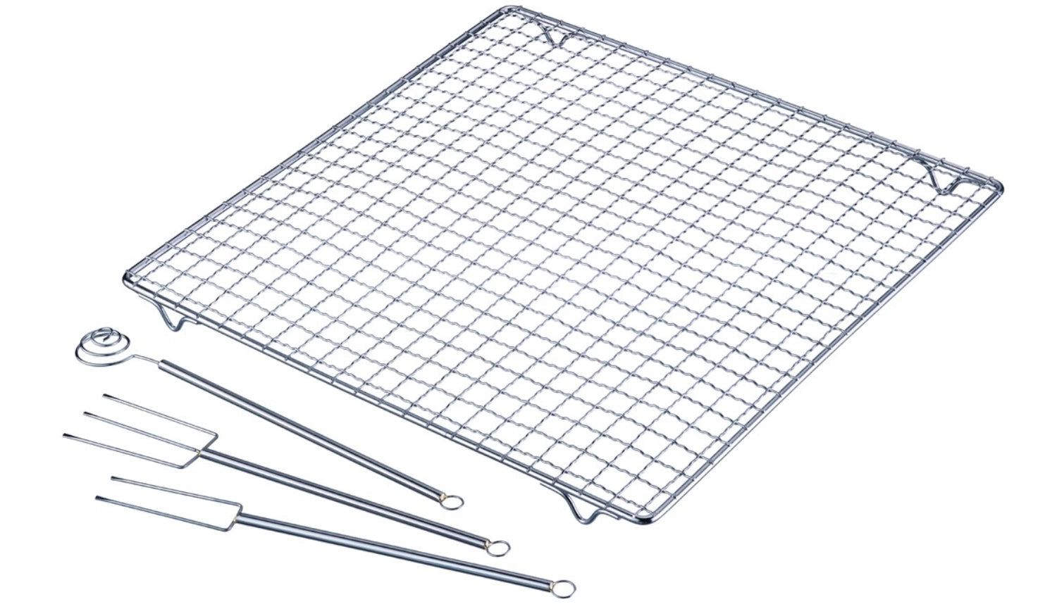4-tlg. Set für Pralinenherstellung, 30x30cm, Edelstahl in Silber präsentiert im Onlineshop von KAQTU Design AG. Backutensilien ist von Westmark