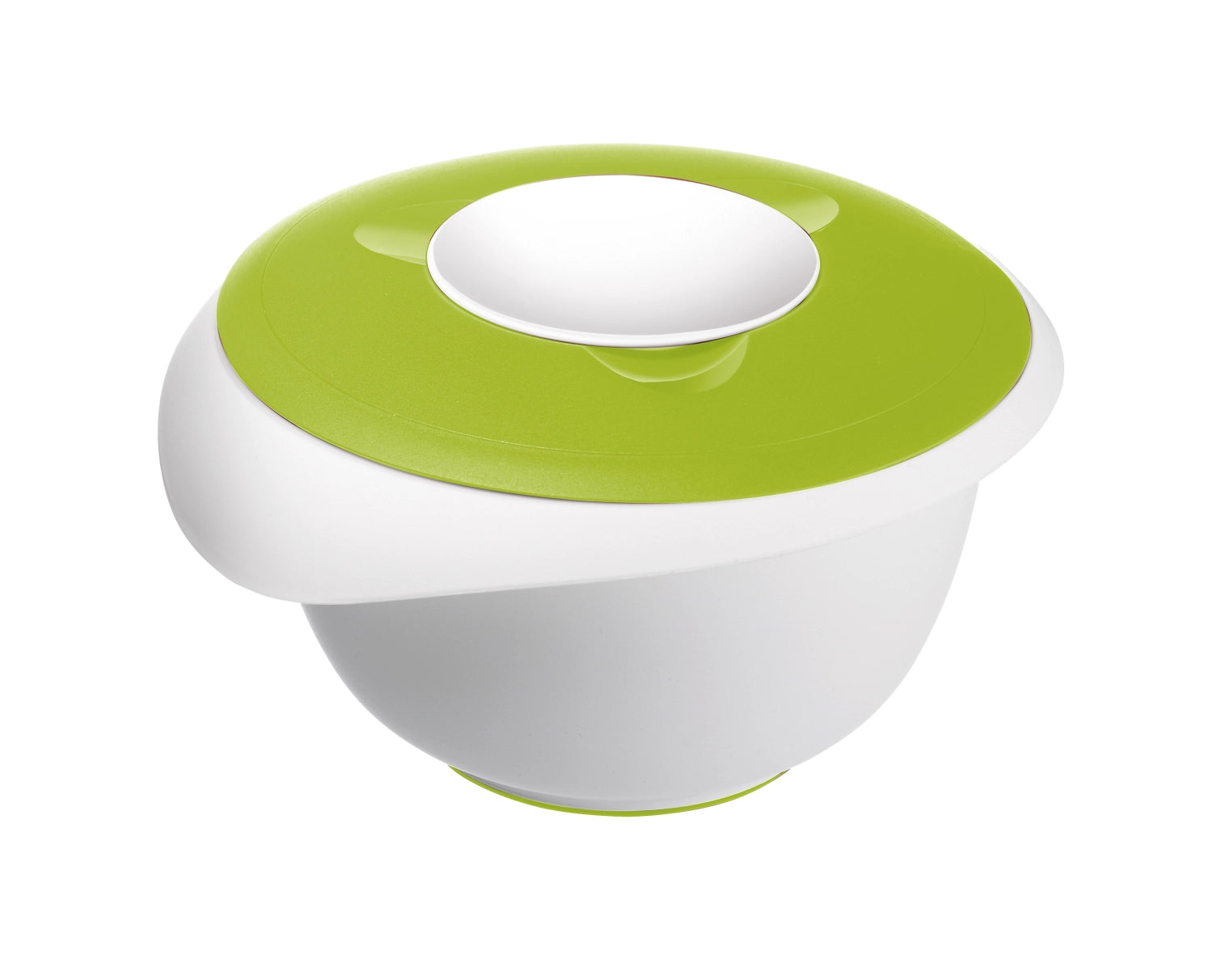 Rührschüssel mit Spritzschutz, apfelgrün, 25x24x14cm, 2.5 l
