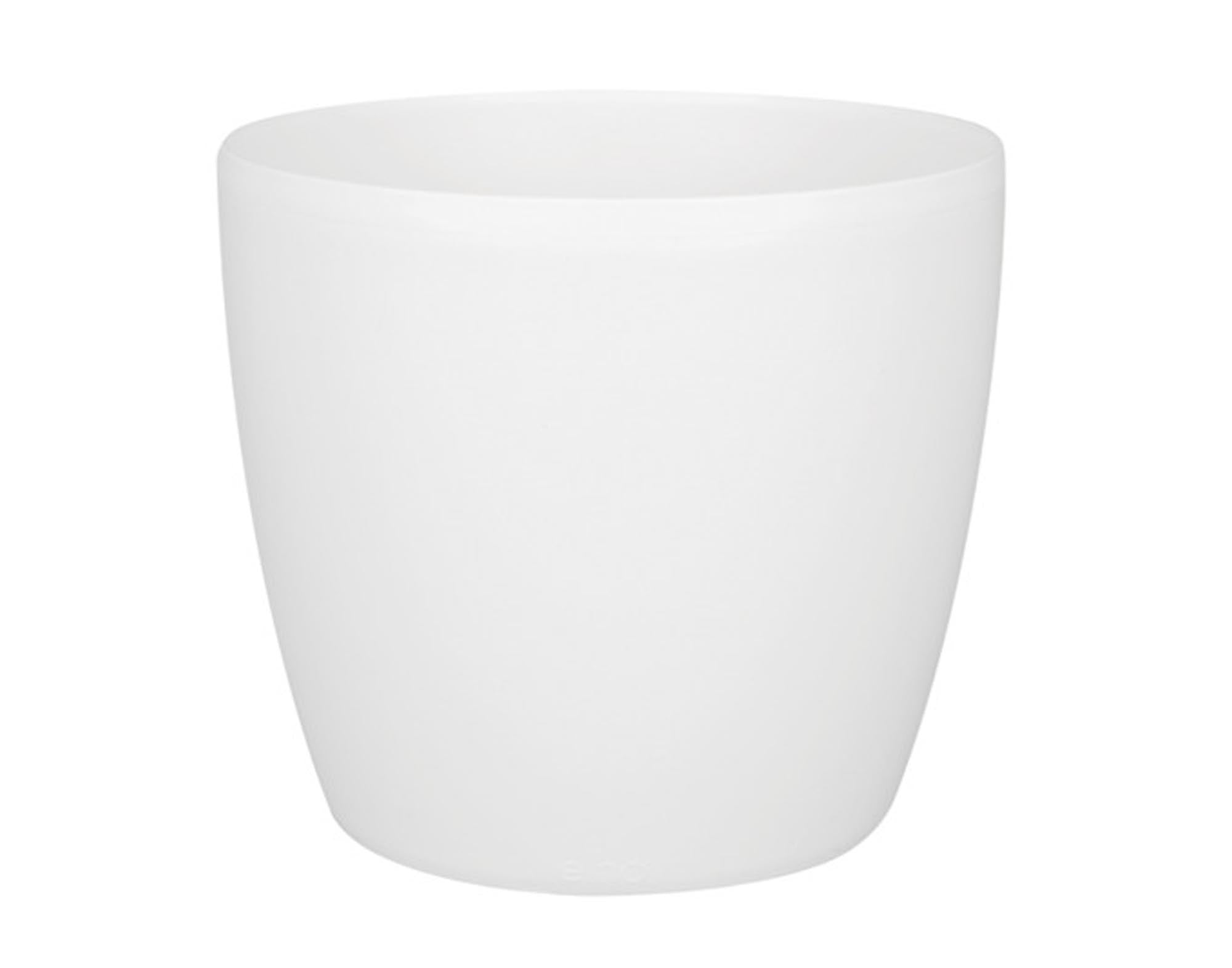 ELHO Pflanzengefäss Brussels weiss ø 24x23cm in  präsentiert im Onlineshop von KAQTU Design AG. Pflanzentopf Outdoor ist von ELHO