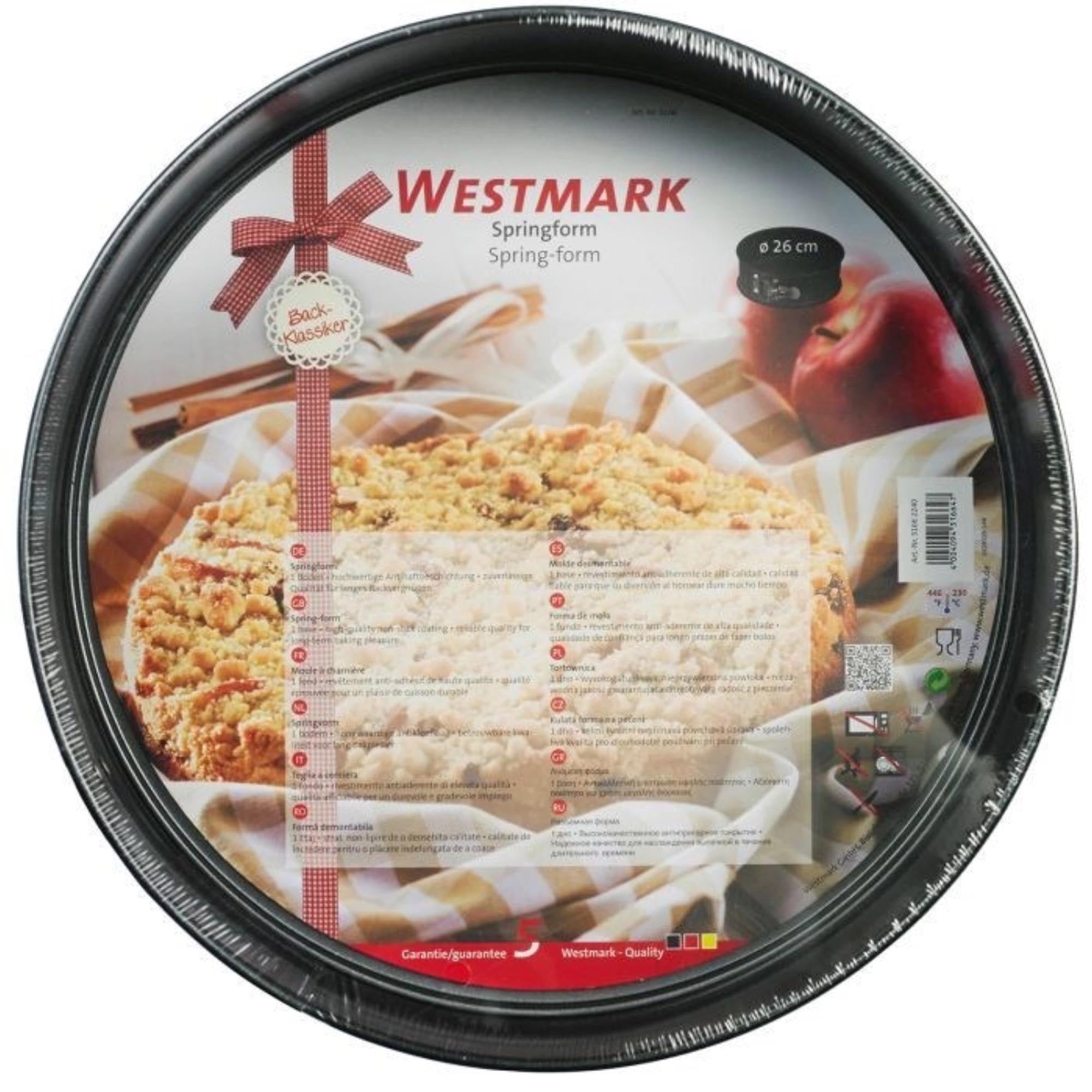 Springform 26 cm mit Antihaftbeschichtung, ideal für Backklassiker, robust, leicht zu reinigen, von Westmark, hochwertig und praktisch.
