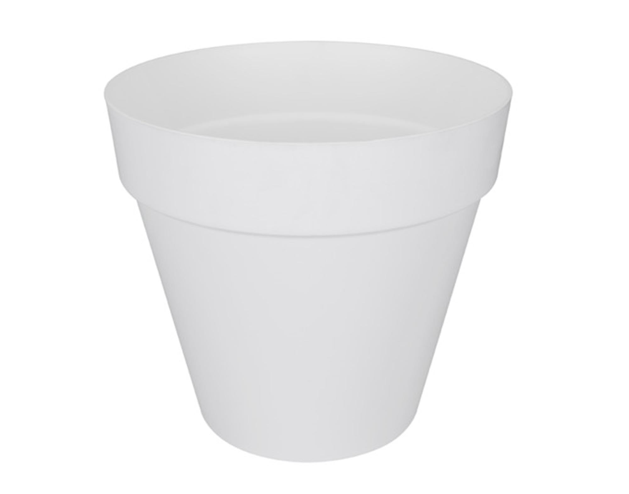 ELHO Pflanzengefäss Loft Urban mit Rollen weiss ø 39x35 cm in  präsentiert im Onlineshop von KAQTU Design AG. Pflanzentopf Outdoor ist von ELHO