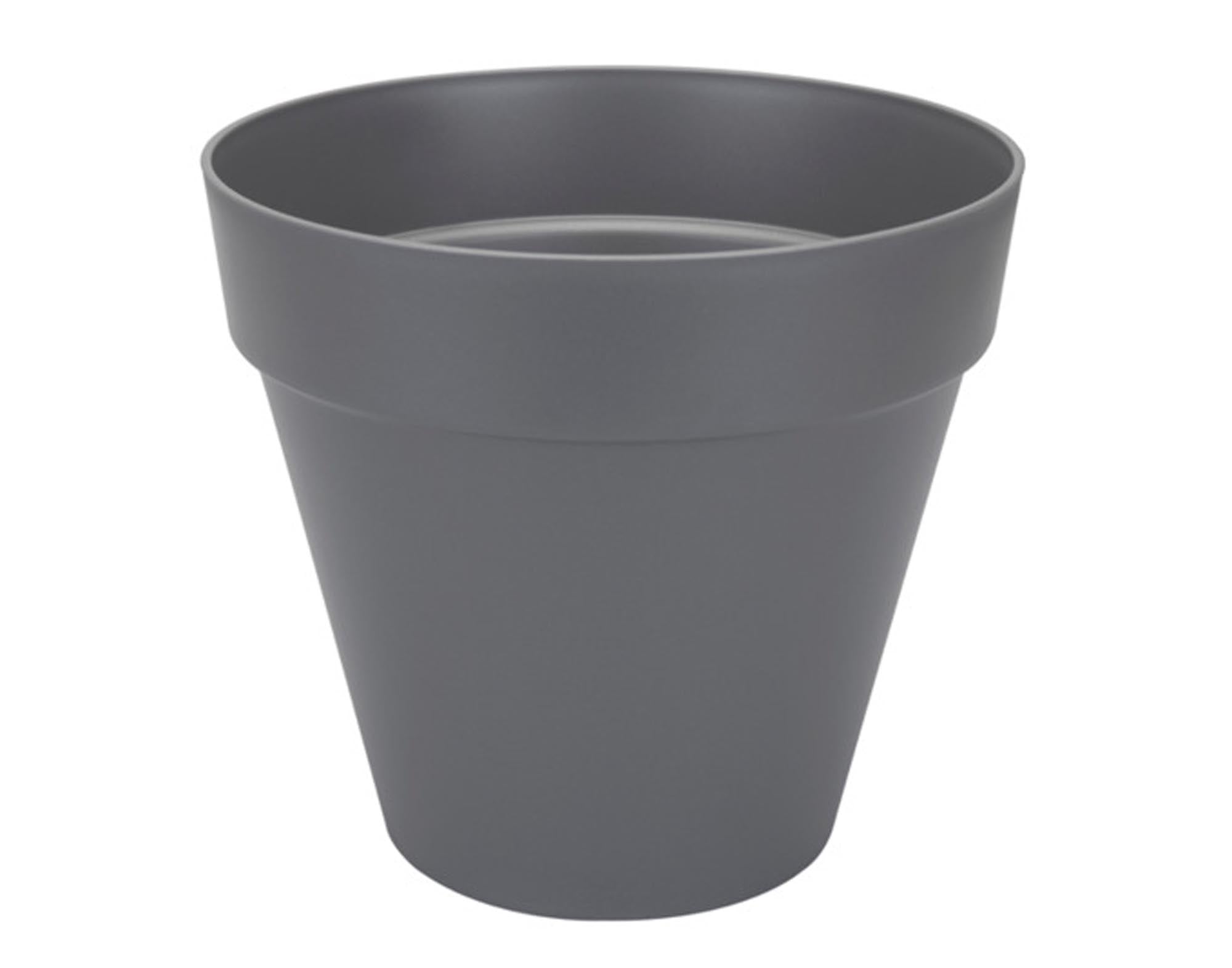 ELHO Pflanzengefäss Loft Urban mit Rollen anthrazit ø 39x35 cm in  präsentiert im Onlineshop von KAQTU Design AG. Pflanzentopf Outdoor ist von ELHO