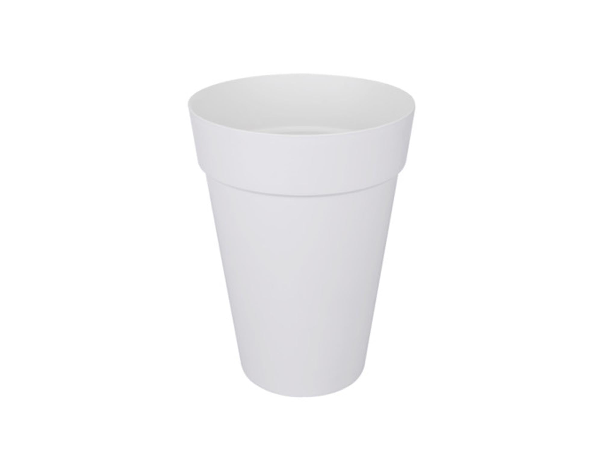 ELHO Pflanzengefäss Loft Urban rund weiss ø 34x45 cm in  präsentiert im Onlineshop von KAQTU Design AG. Pflanzentopf Outdoor ist von ELHO
