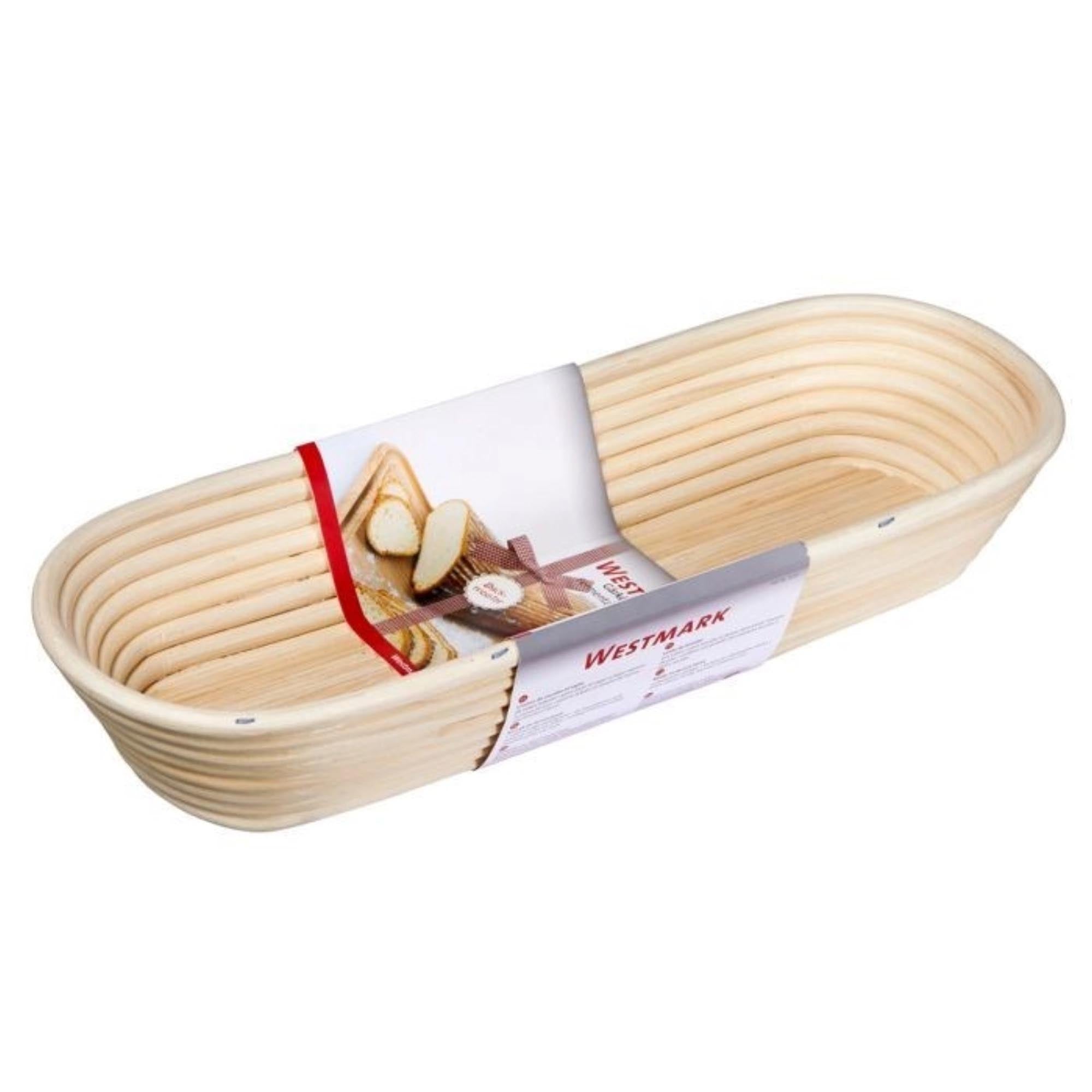 Ovales Gärkörbchen von Westmark, 40x15x6,5 cm, perfekt für Brotbacken, langlebig und ideal für gleichmäßige Teigführung.