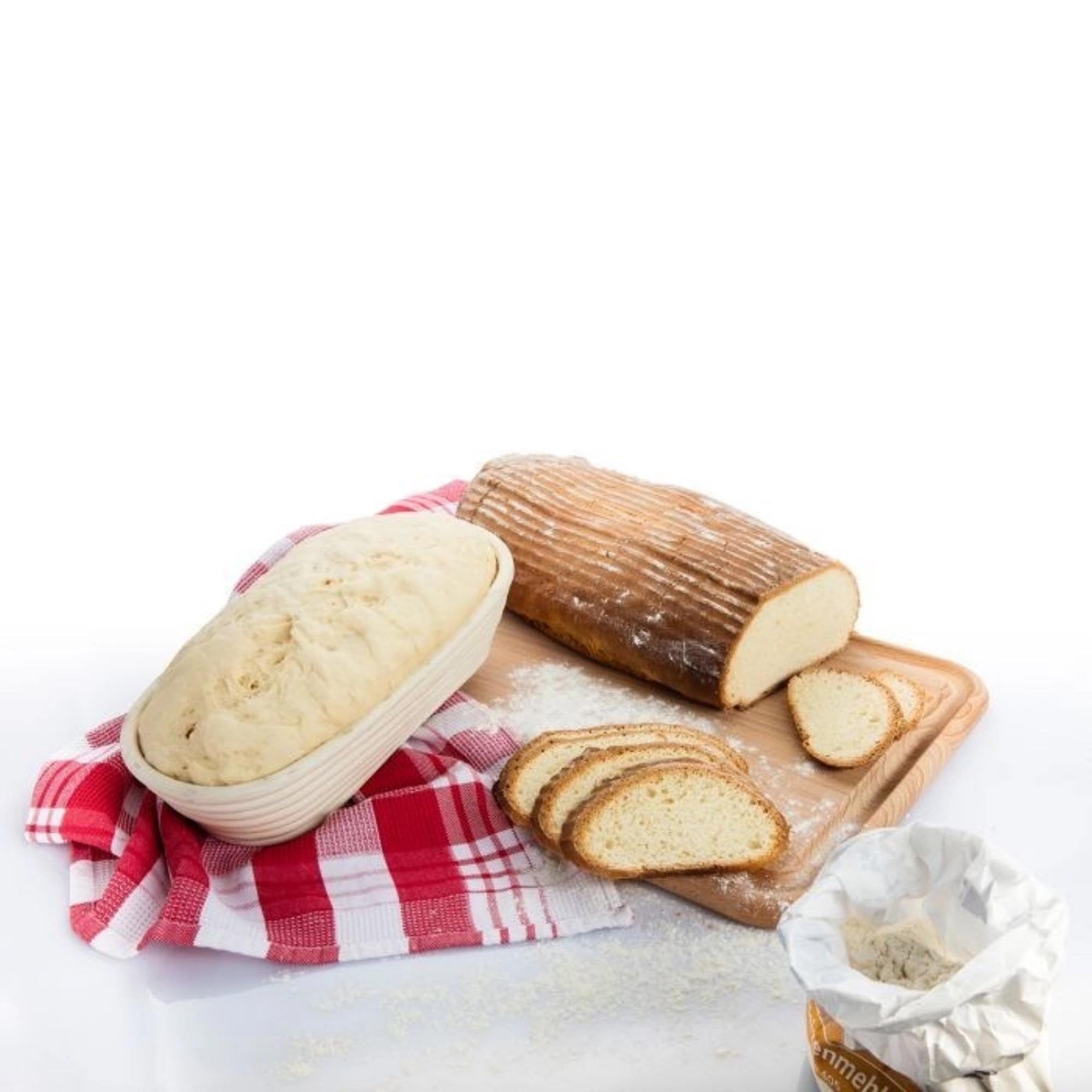 Großes ovales Gärkörbchen von Westmark, 40x15x6,5 cm, ideal für Brotbacken, gleichmäßige Teigführung und langlebige Qualität.