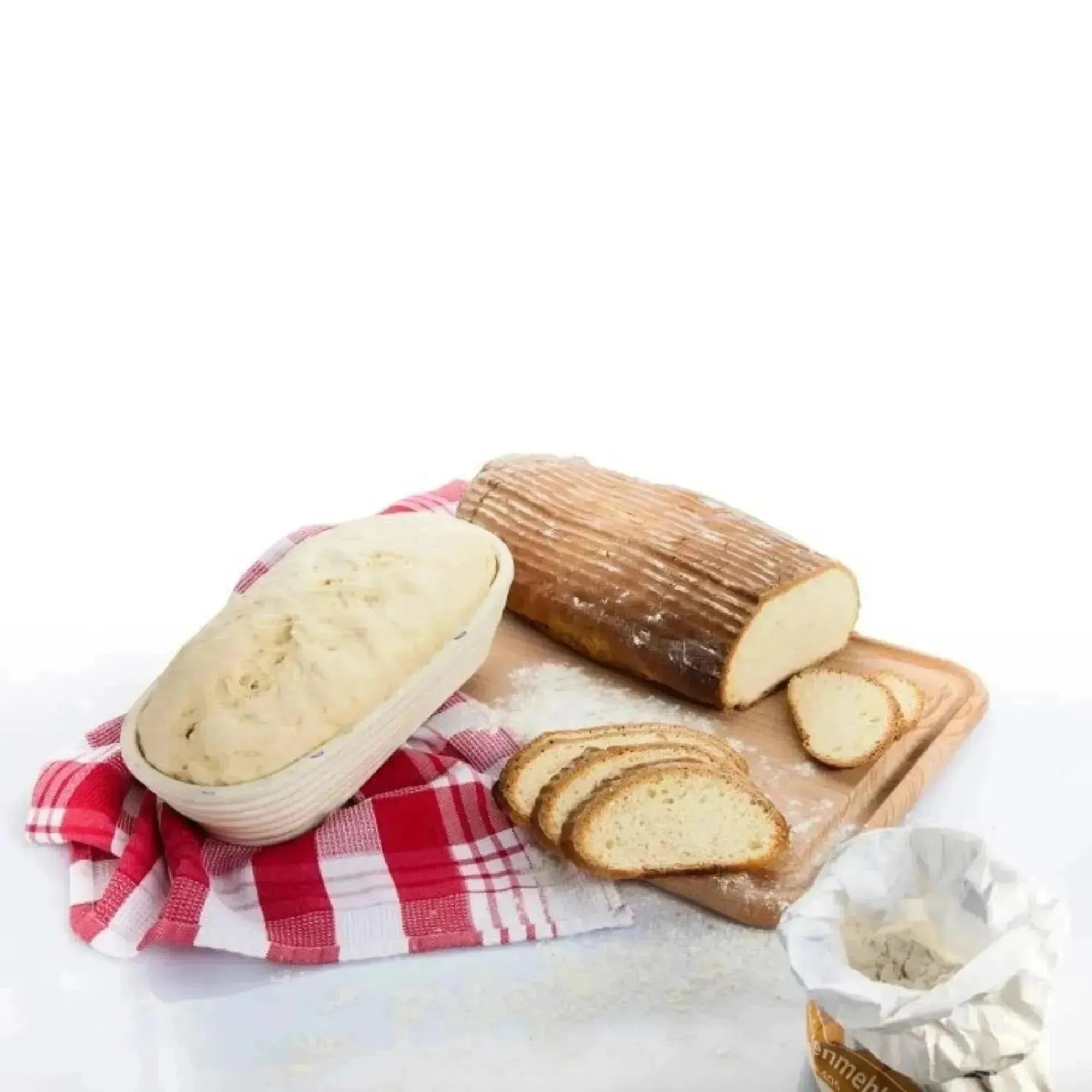 Ovales Gärkörbchen von Westmark, 28x13x7cm, perfekt für kleine Brote, unterstützt die Gärung und formt das Brot optimal.