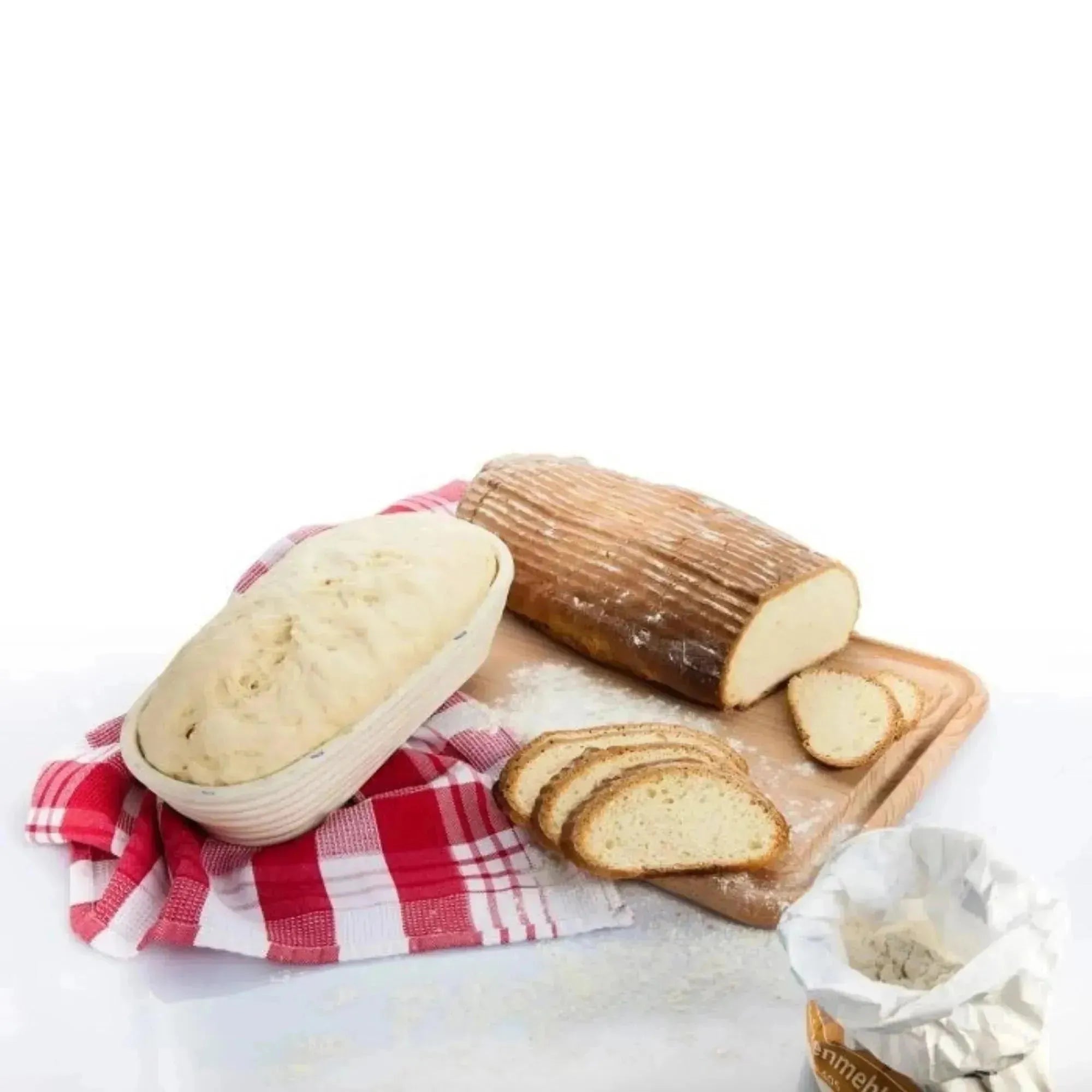 Ovales Gärkörbchen von Westmark, 28x13x7cm, perfekt für kleine Brote, unterstützt die Gärung und formt das Brot optimal.