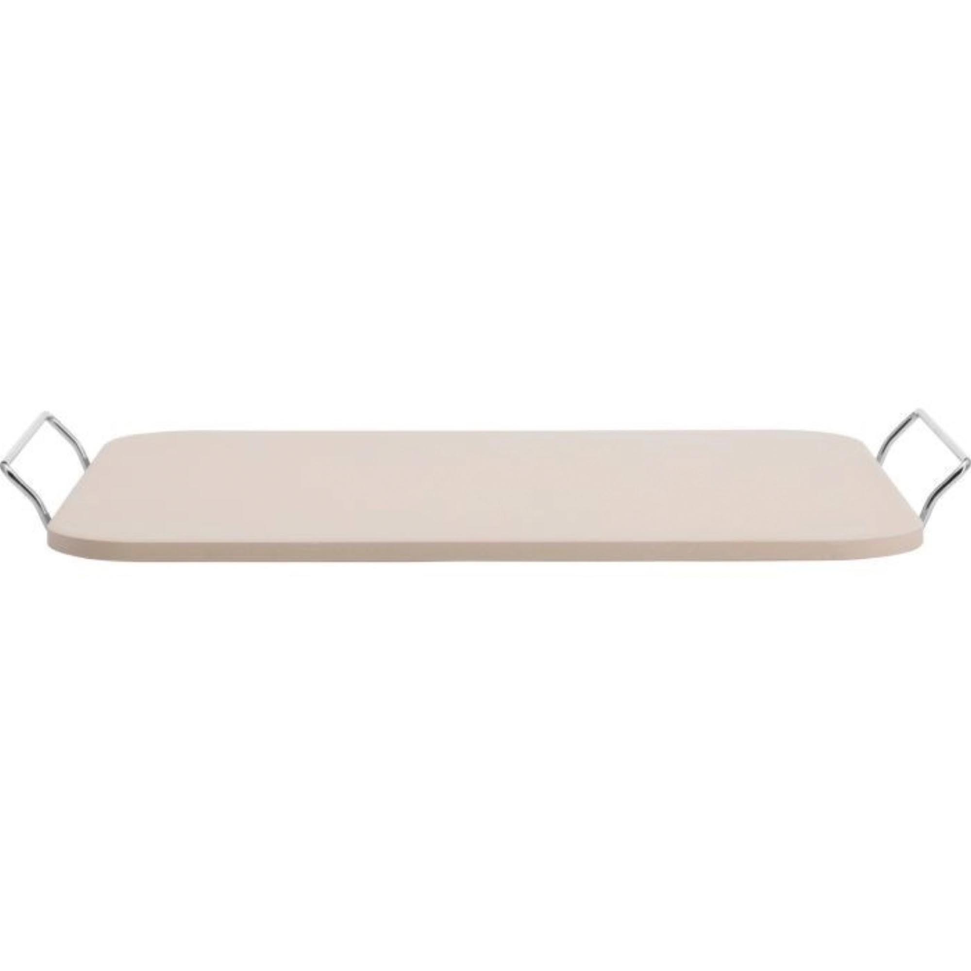 Keramischer Pizzastein von Westmark, rechteckig 38x33cm, perfekt für knusprige Pizzen und Brot, hitzebeständig und robust.