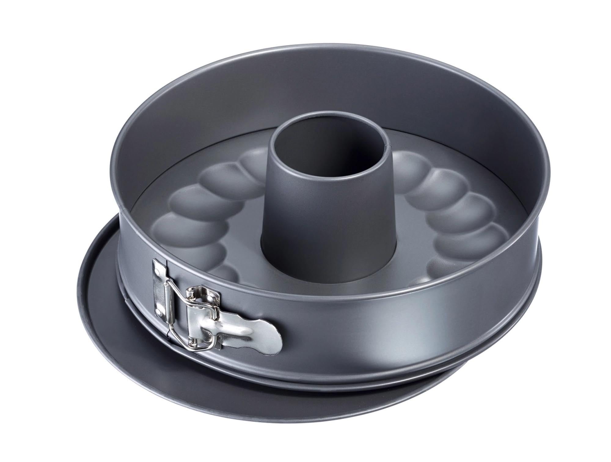 Backmeister Springform D24cm, 2 Böden, Antihaft in Silber präsentiert im Onlineshop von KAQTU Design AG. Backform / Backblech ist von Westmark