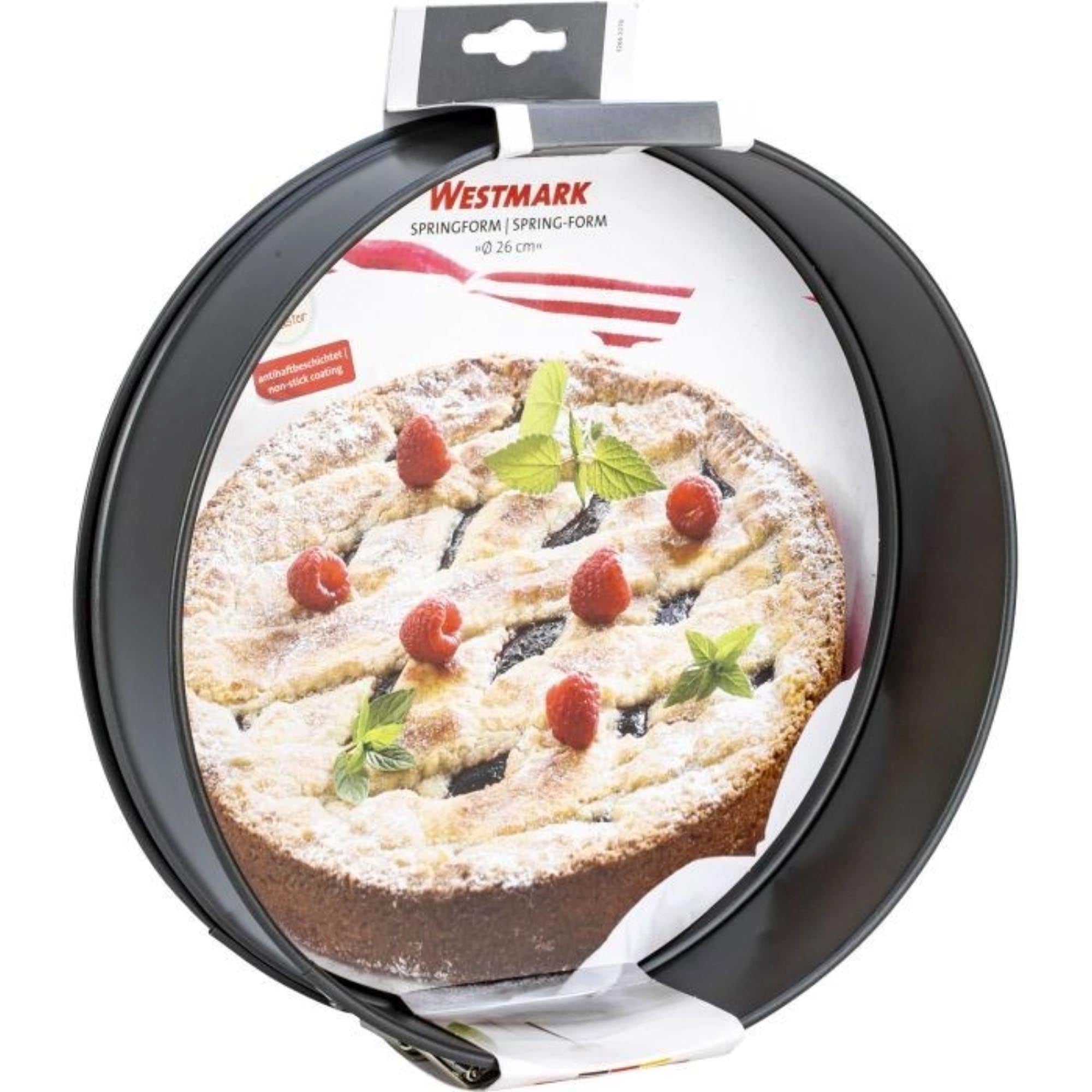 Springform Ø26cm von Westmark mit Antihaftbeschichtung, ideal für Backen von Kuchen und Torten, robust und leicht zu reinigen.