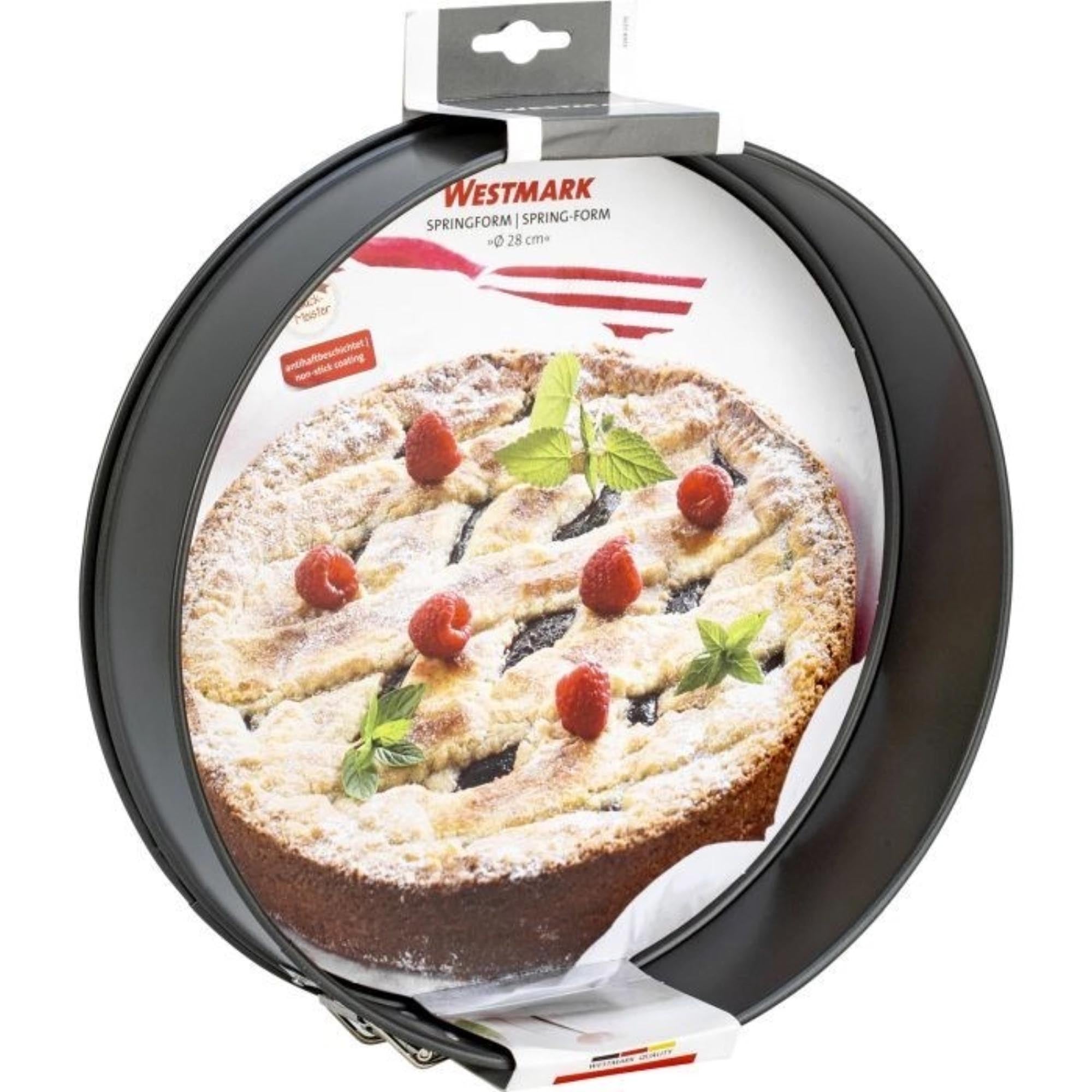 Springform Ø28cm von Westmark, antihaftbeschichtet, ideal für Backen von Kuchen und Torten, robust und leicht zu reinigen.