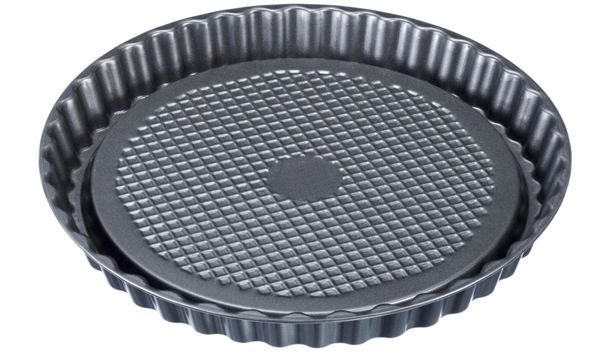 Backmeister Wähenform D28cm, Antihaft in Silber präsentiert im Onlineshop von KAQTU Design AG. Backform / Backblech ist von Westmark