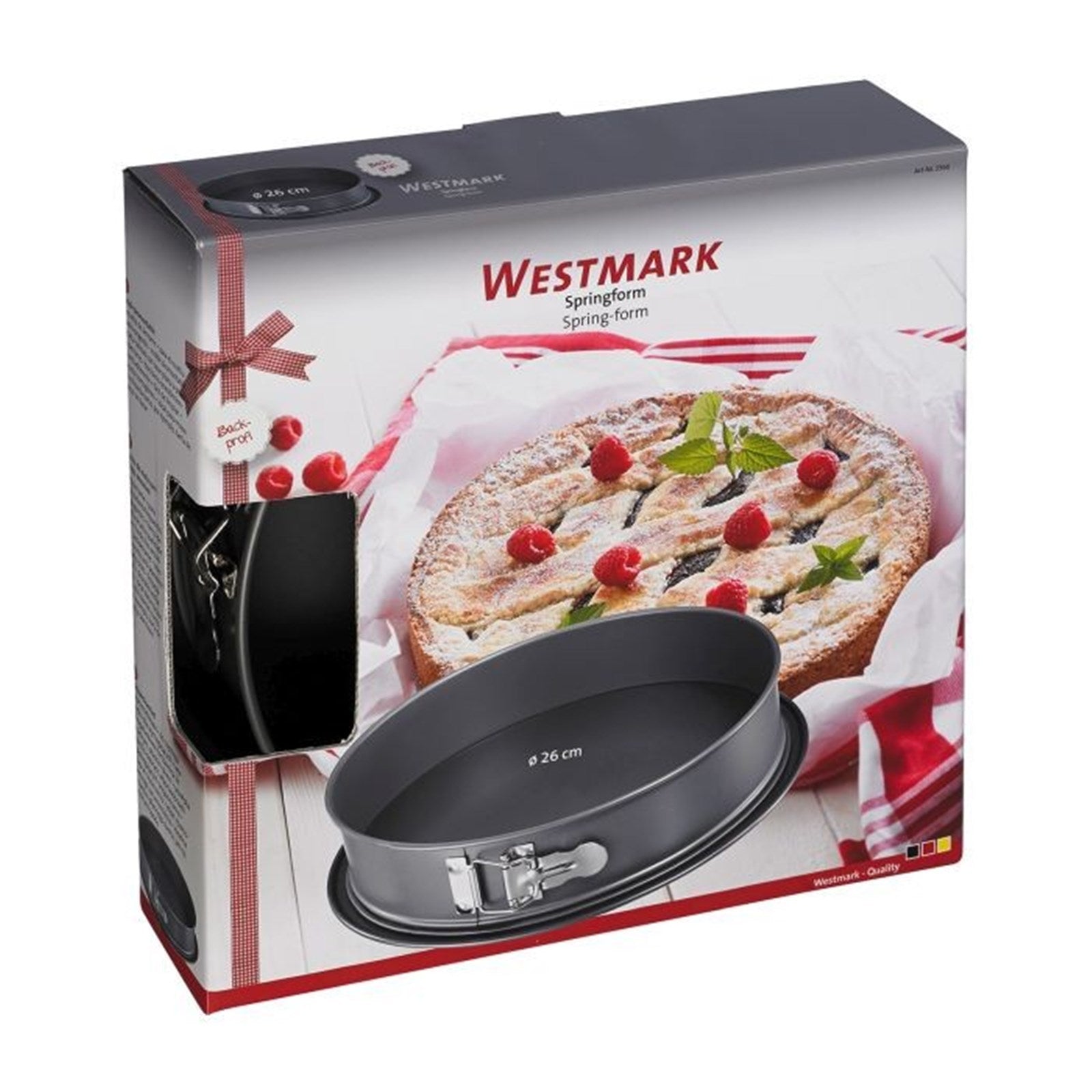 Springform 26cm mit Antihaftbeschichtung, ideal für Kuchen und Torten, langlebig und hochwertig, von Westmark.