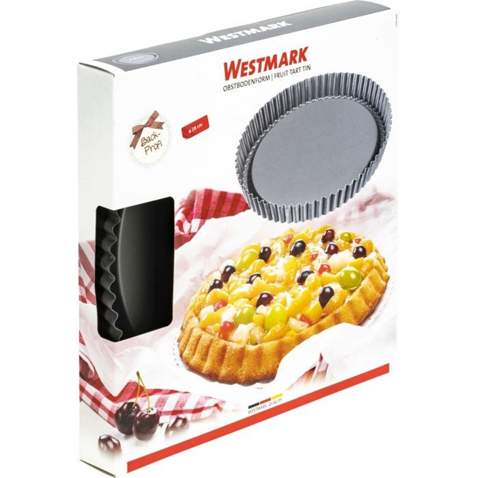Wähenform 28 cm von Westmark mit Antihaftbeschichtung, perfekt für gleichmäßiges Backen und mühelose Reinigung.