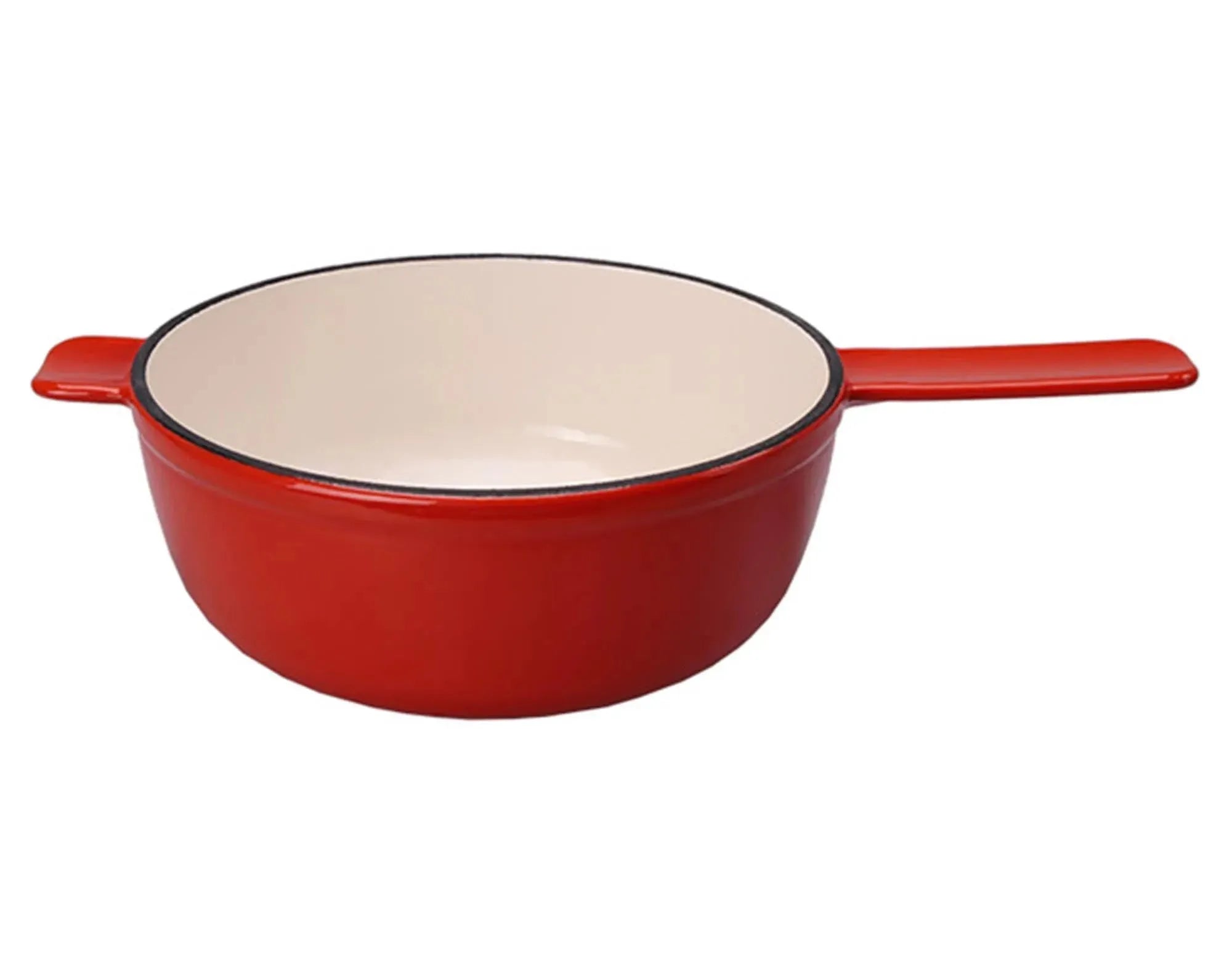 KISAG Fonduecaquelon Guss ø 20 cm: Perfekte Wärmeleitung, pflegeleicht, ideal für gesellige Fondue-Abende. Stilvoller Blickfang!