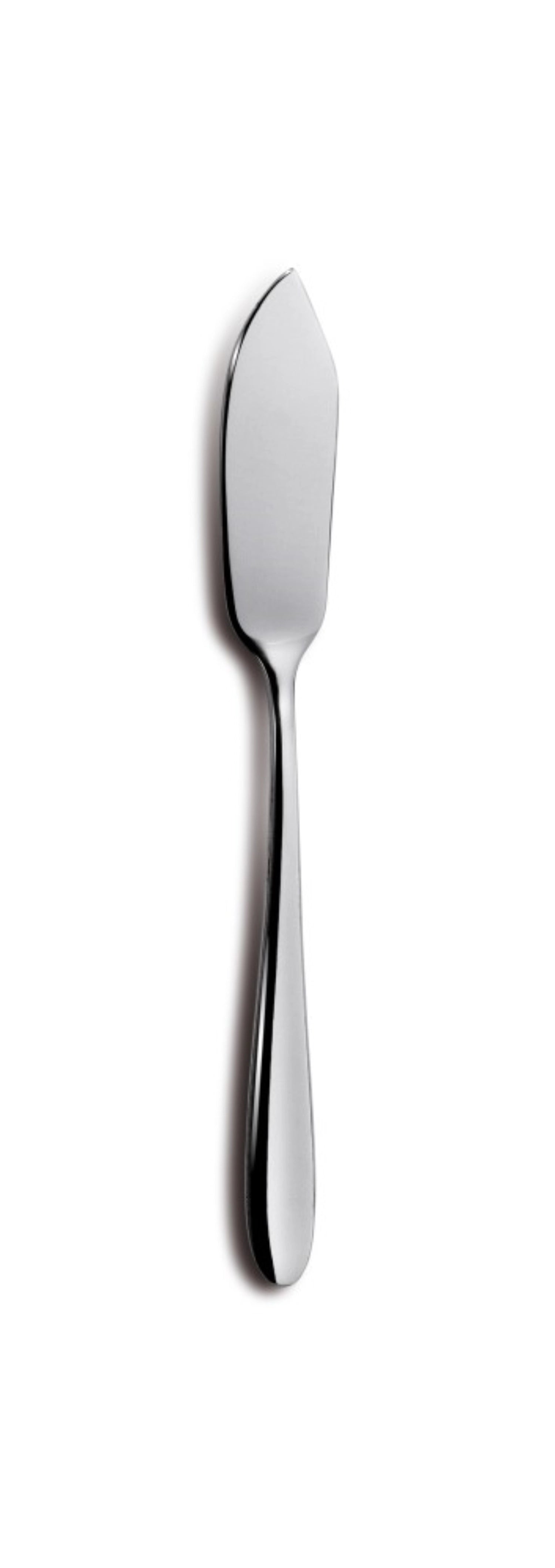 Q7 Tulip Fischmesser in Silber präsentiert im Onlineshop von KAQTU Design AG. Besteck ist von Comas